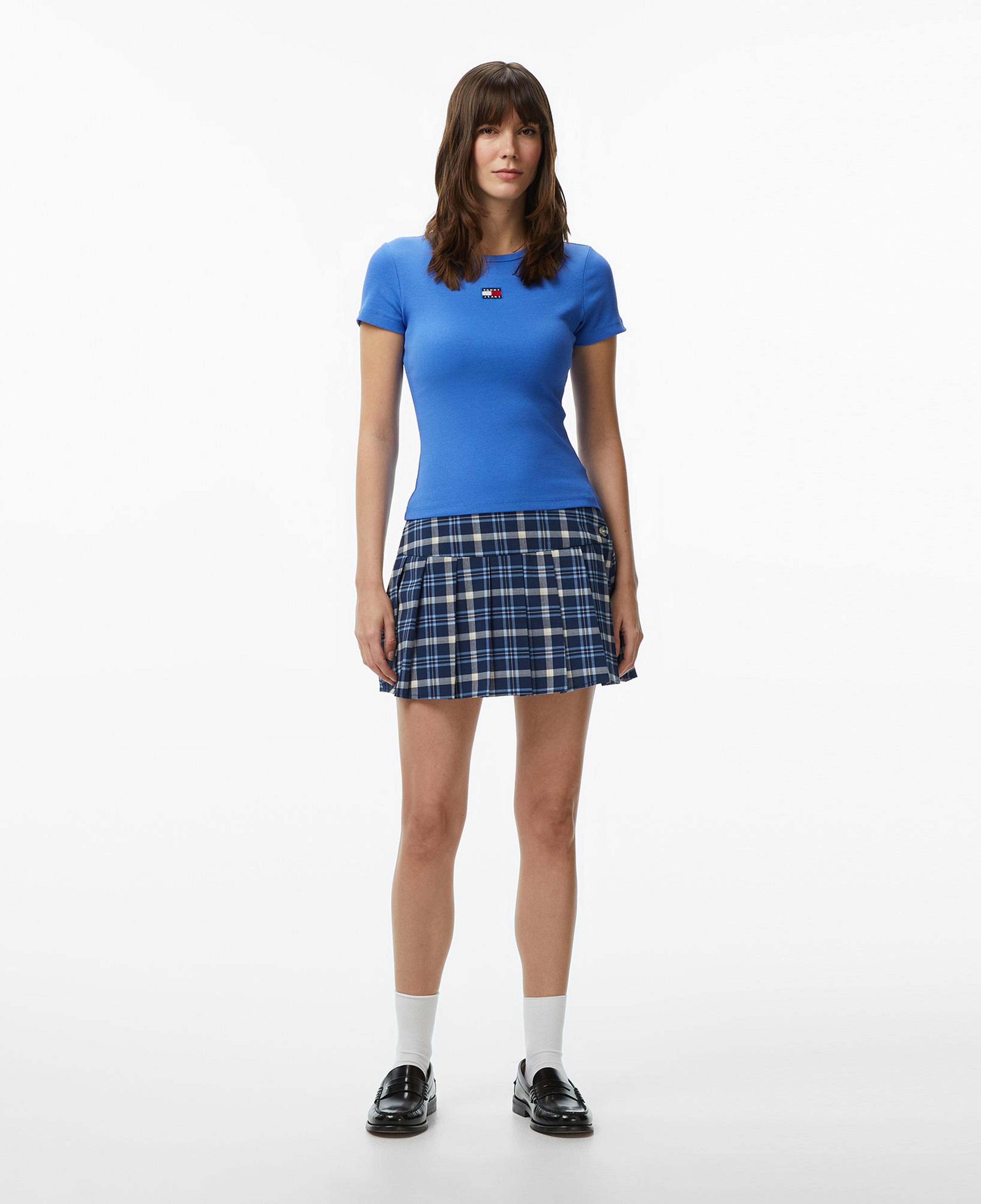 Tommy Hilfiger Badge Kadın Mavi T-Shirt