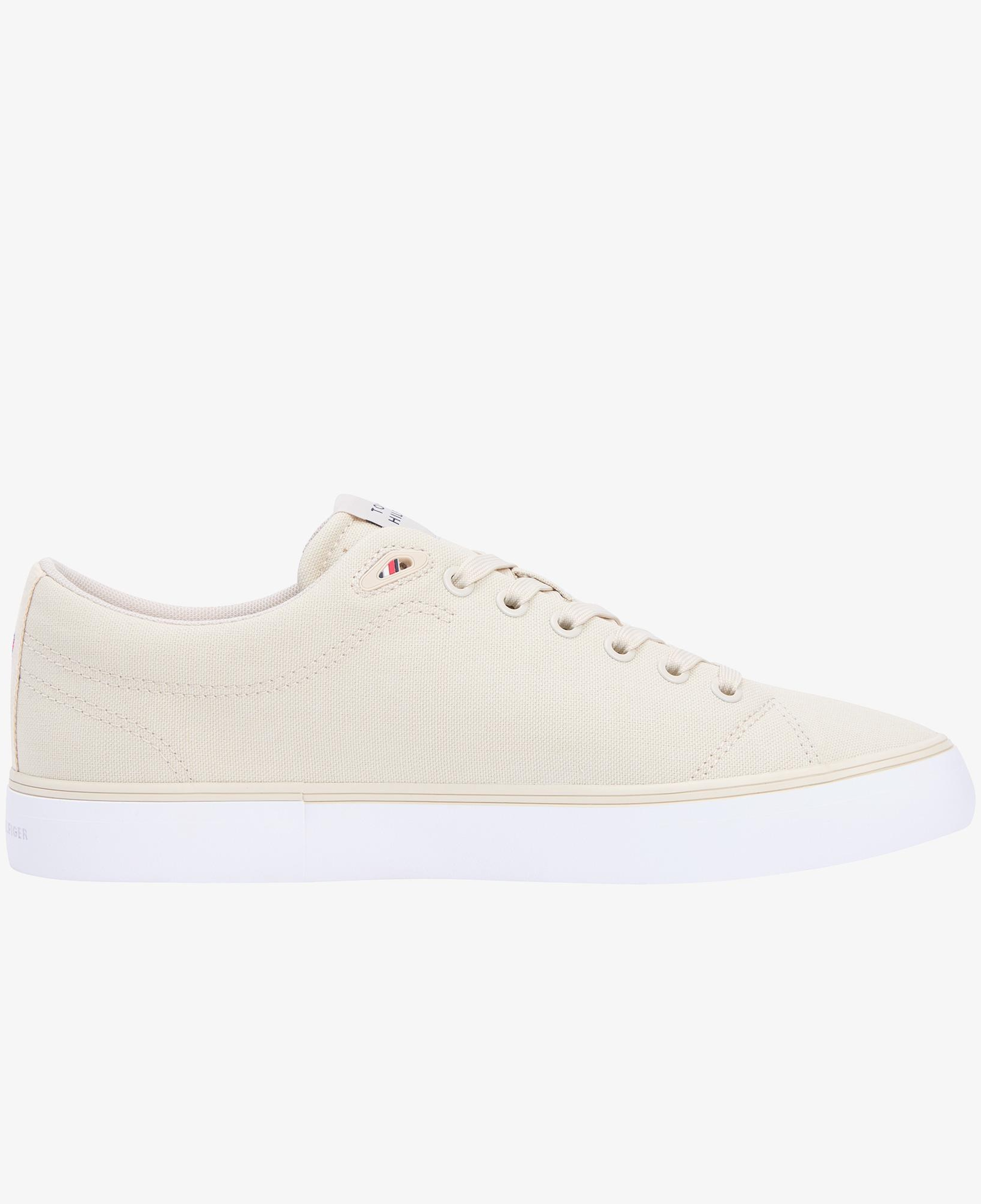 Tommy Hilfiger Hi Vulc Erkek Bej Sneaker