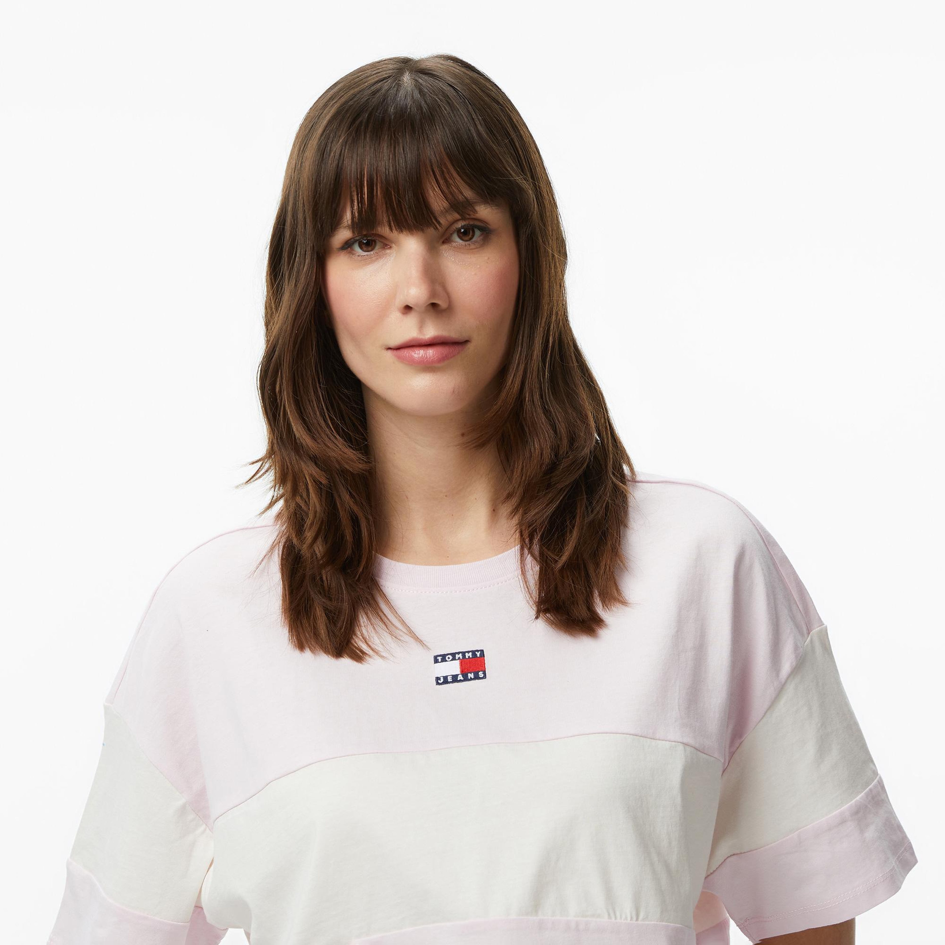 Tommy Hilfiger Badge Kadın Pembe T-Shirt