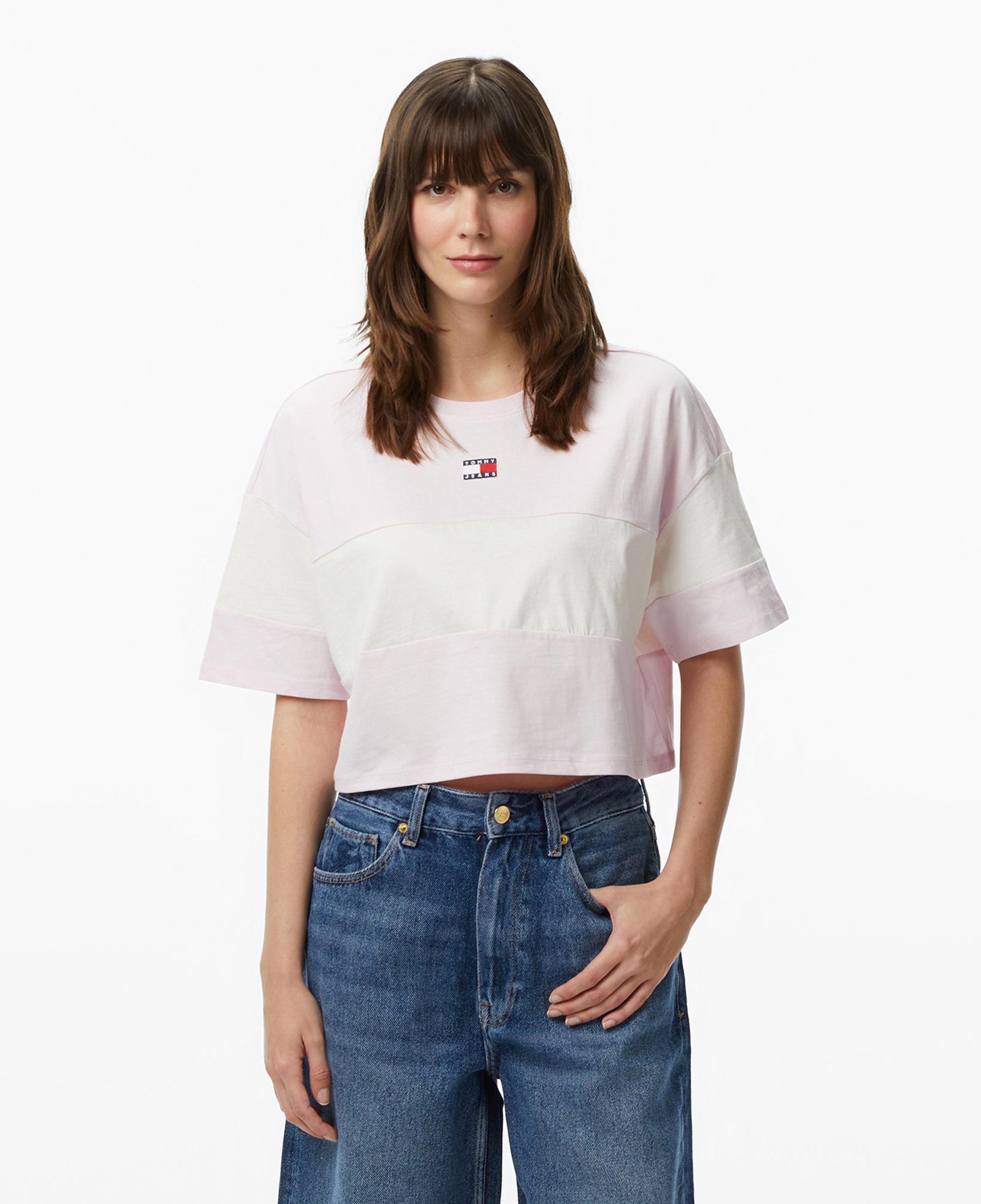 Tommy Hilfiger Badge Kadın Pembe T-Shirt