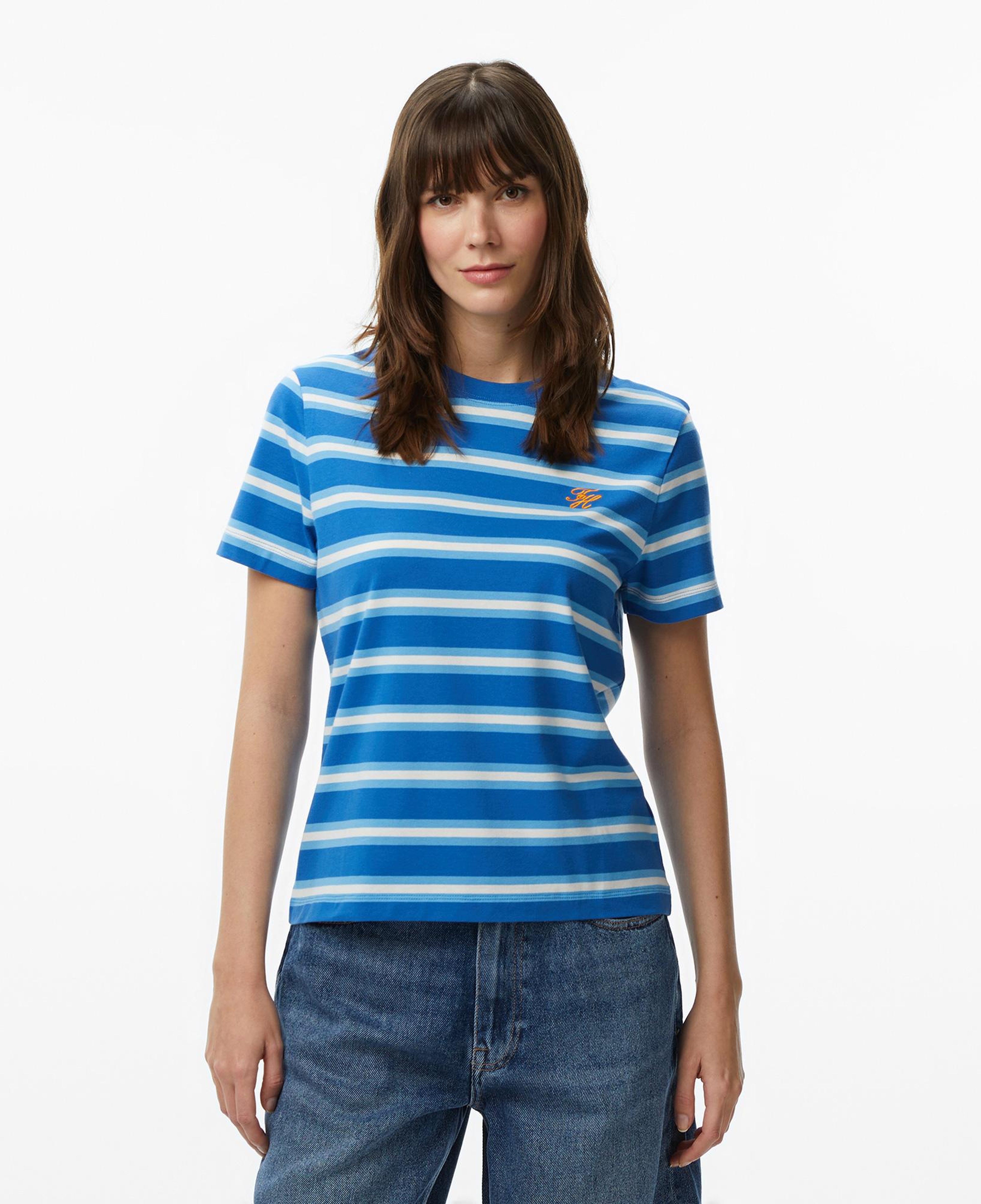 Tommy Hilfiger Script Kadın Mavi T-Shirt