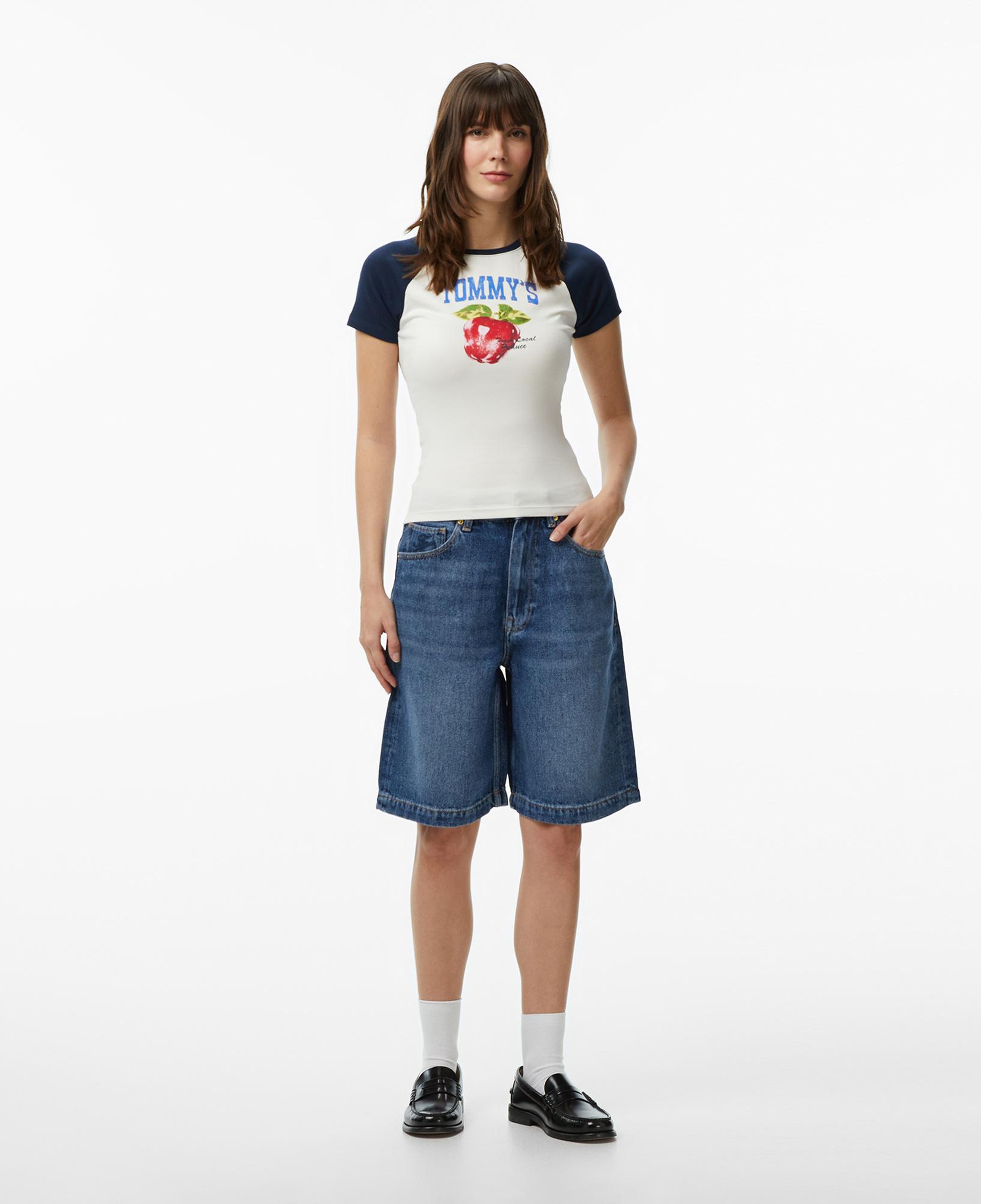 Tommy Hilfiger Novelty Kadın Beyaz T-Shirt