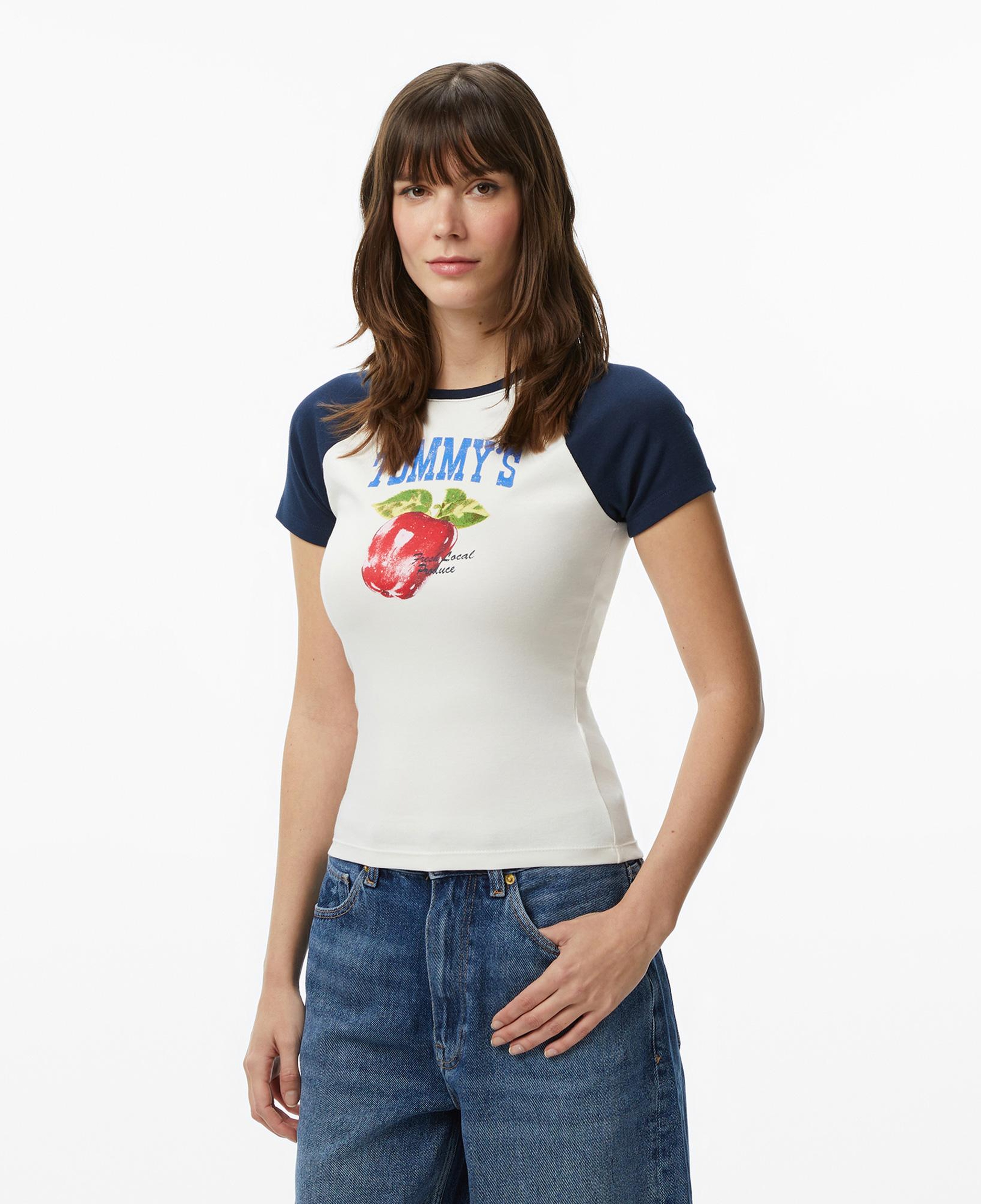Tommy Hilfiger Novelty Kadın Beyaz T-Shirt