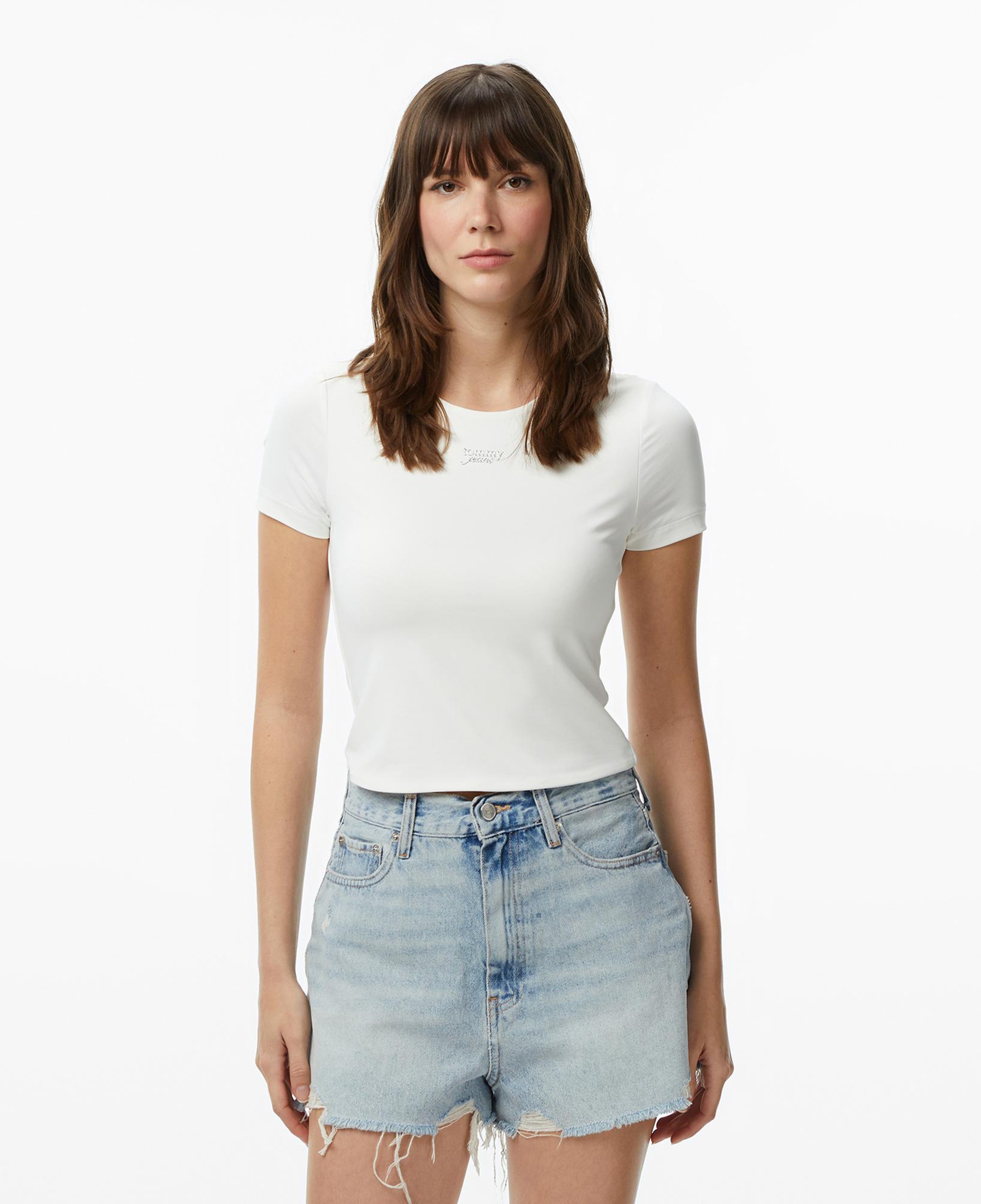Tommy Hilfiger Body Essentials Kadın Beyaz T-Shirt
