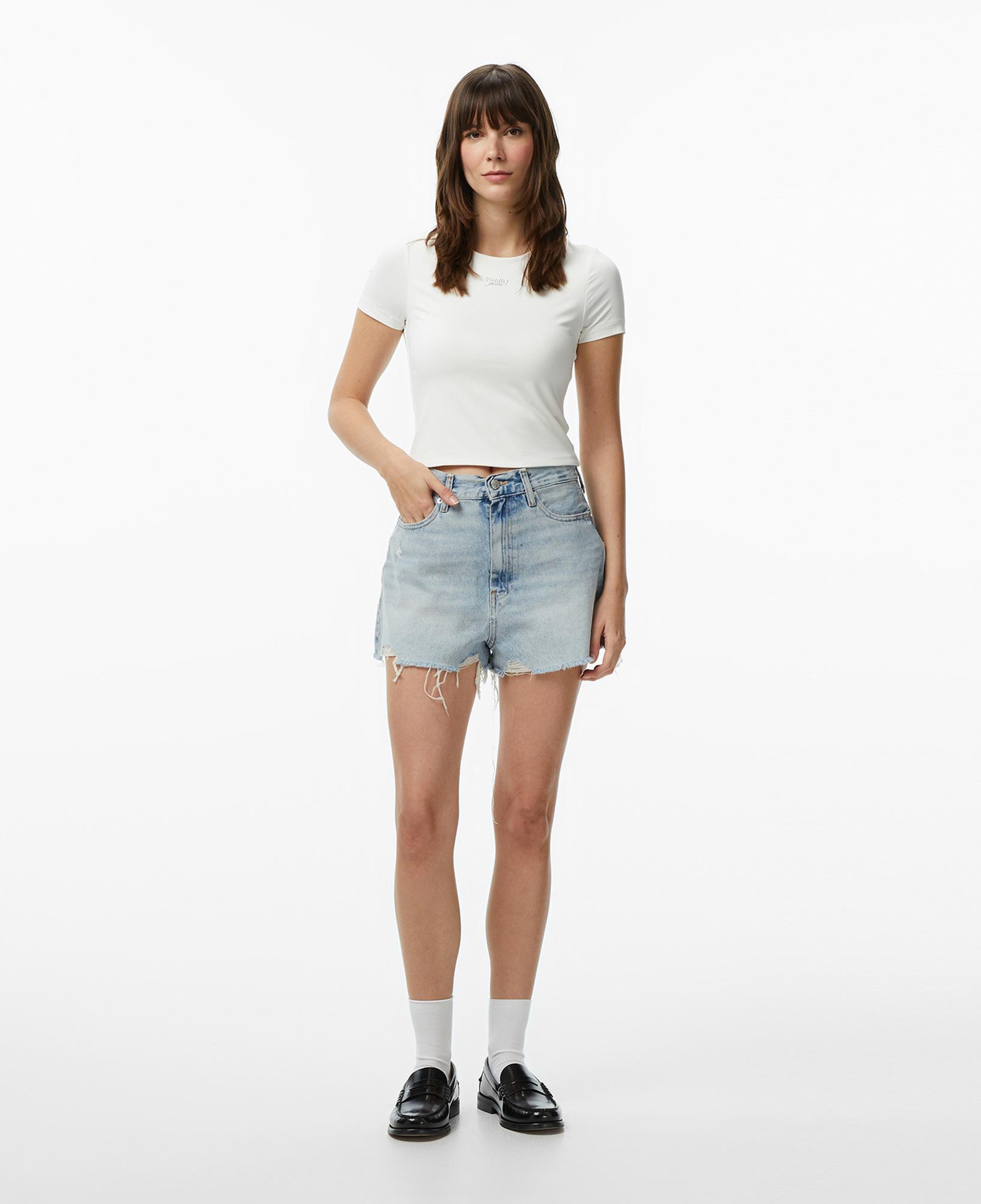 Tommy Hilfiger Body Essentials Kadın Beyaz T-Shirt