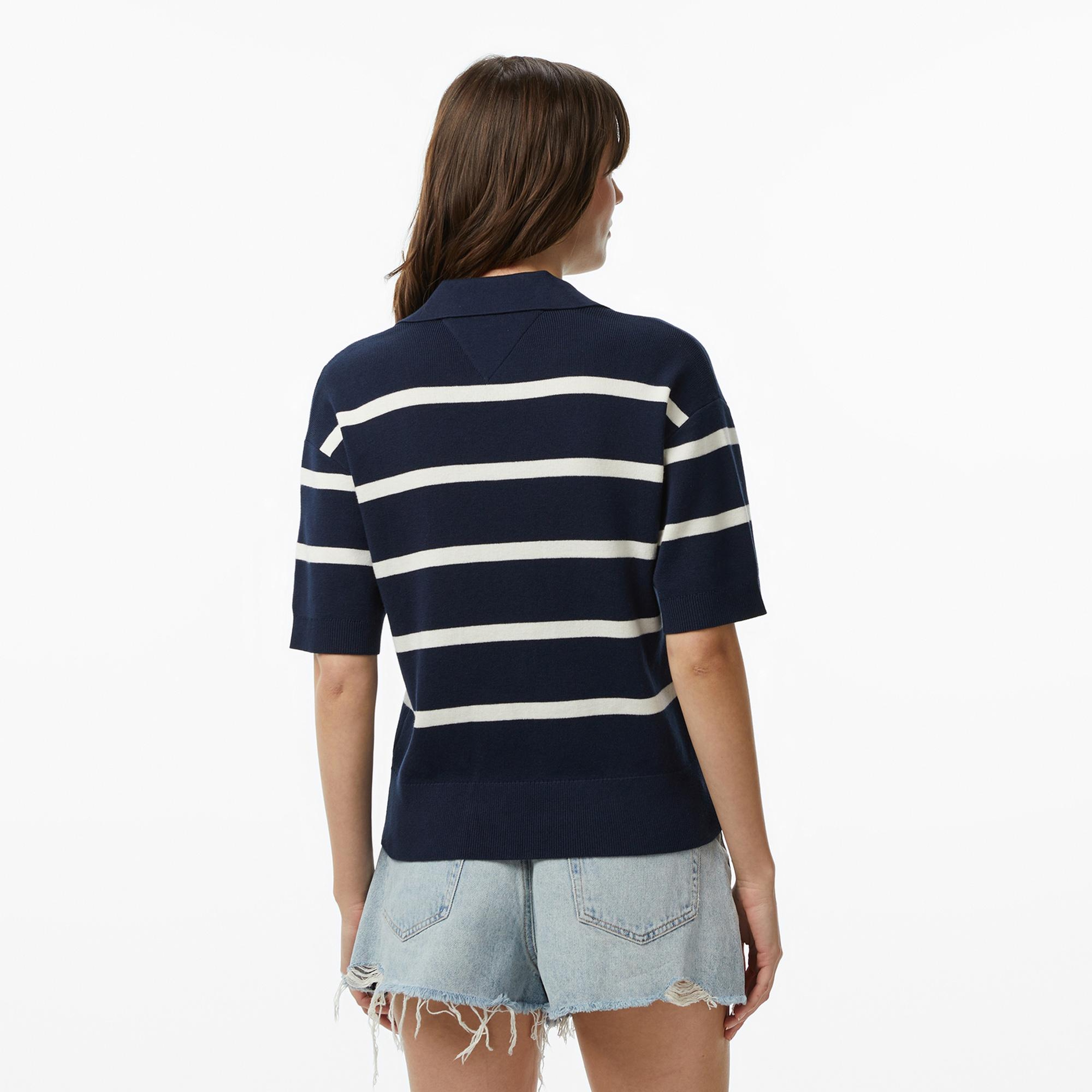 Tommy Hilfiger Full Needle Kadın Lacivert Triko