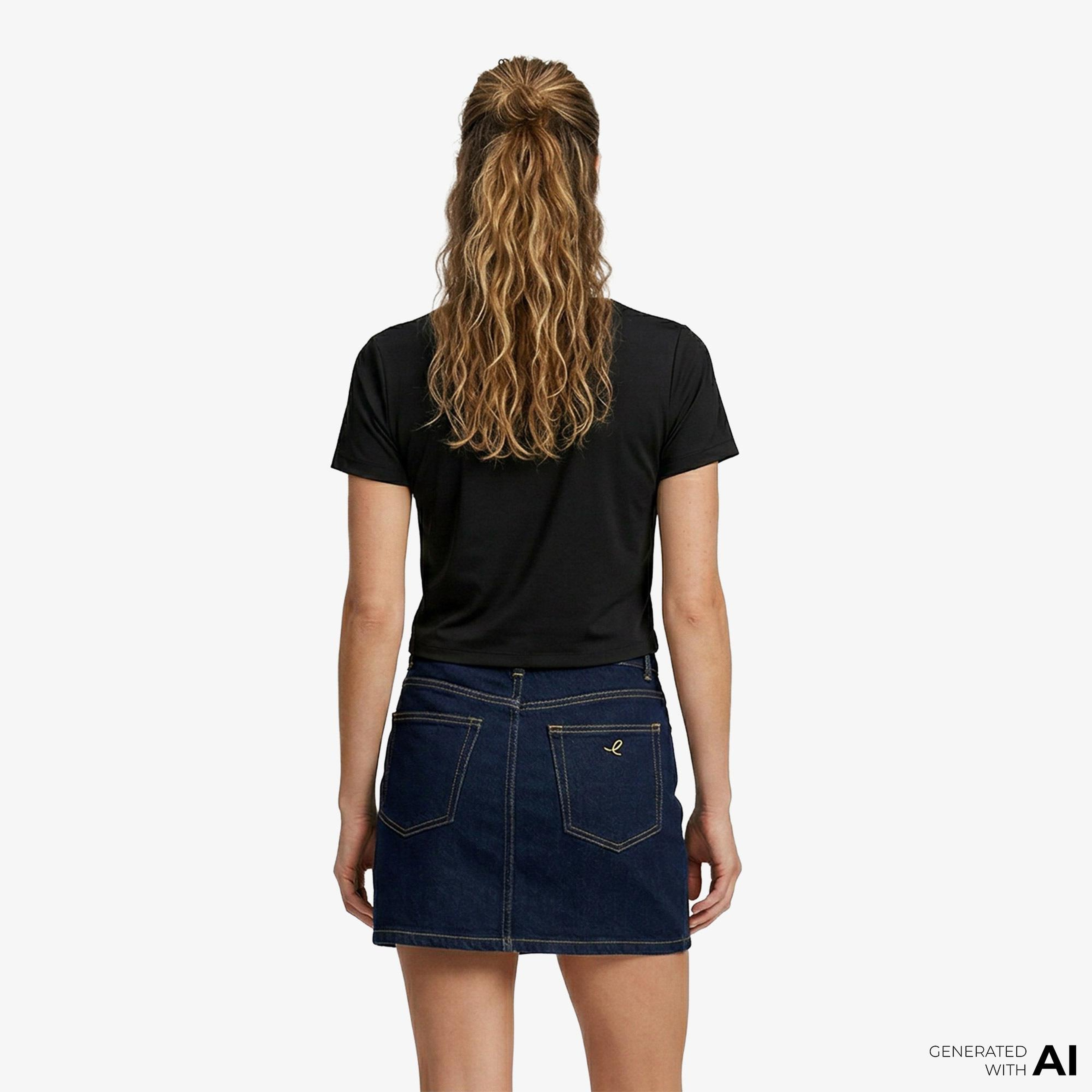 Tommy Hilfiger Body Essentials Kadın Siyah T-Shirt