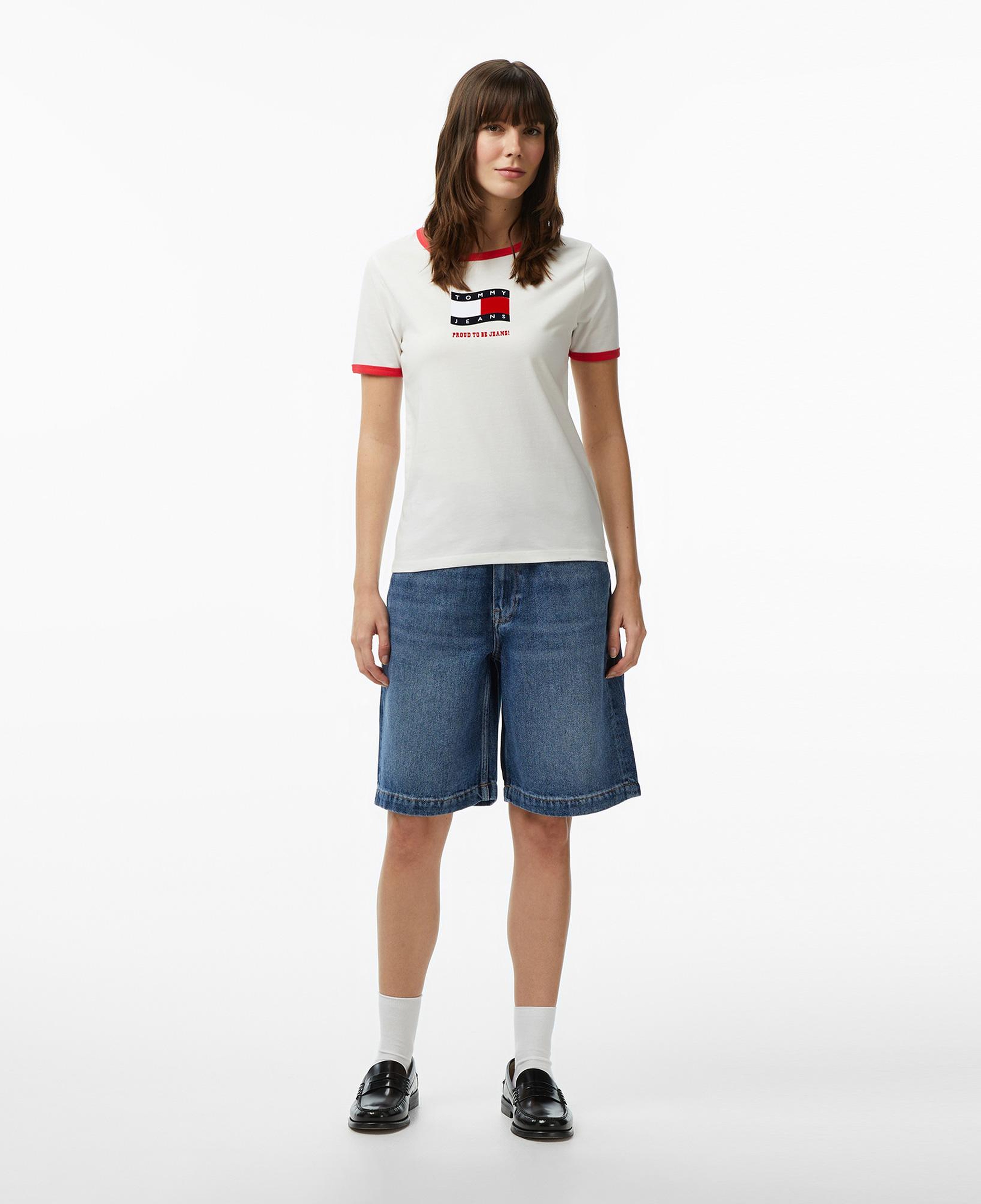 Tommy Hilfiger Novelty Kadın Beyaz T-Shirt