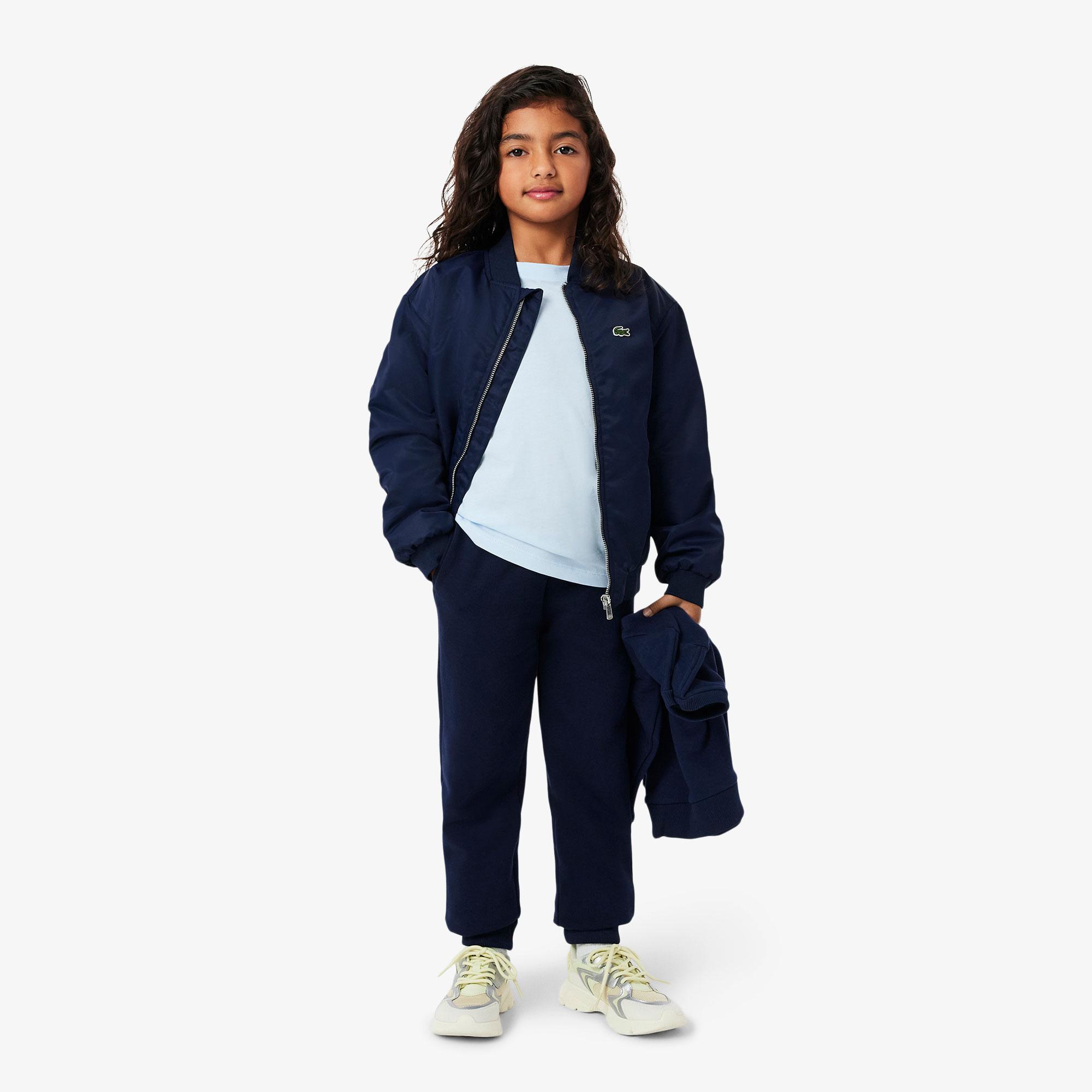 Lacoste Çocuk Bisiklet Yaka Açık Mavi T-Shirt