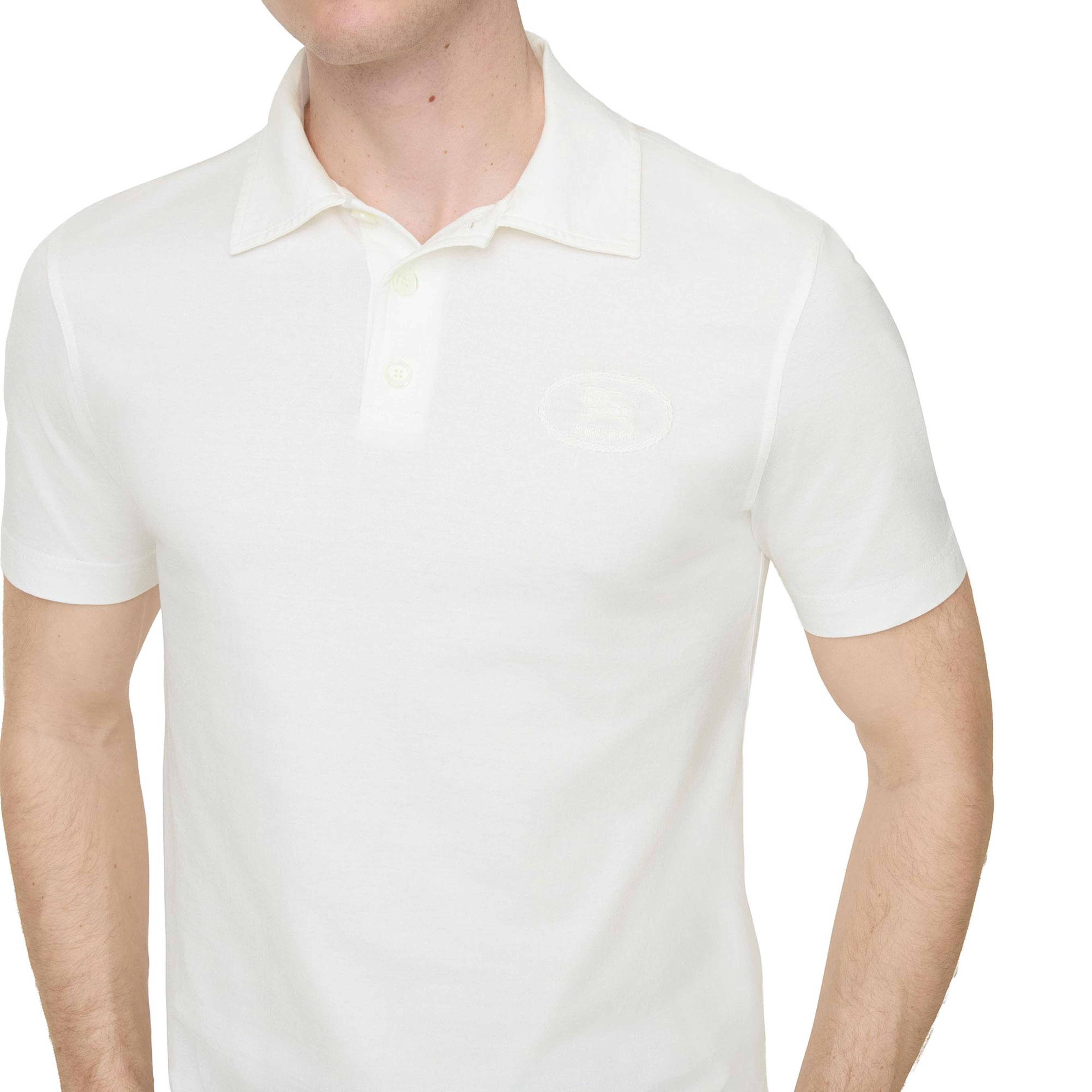 Burberry Erkek Beyaz Polo