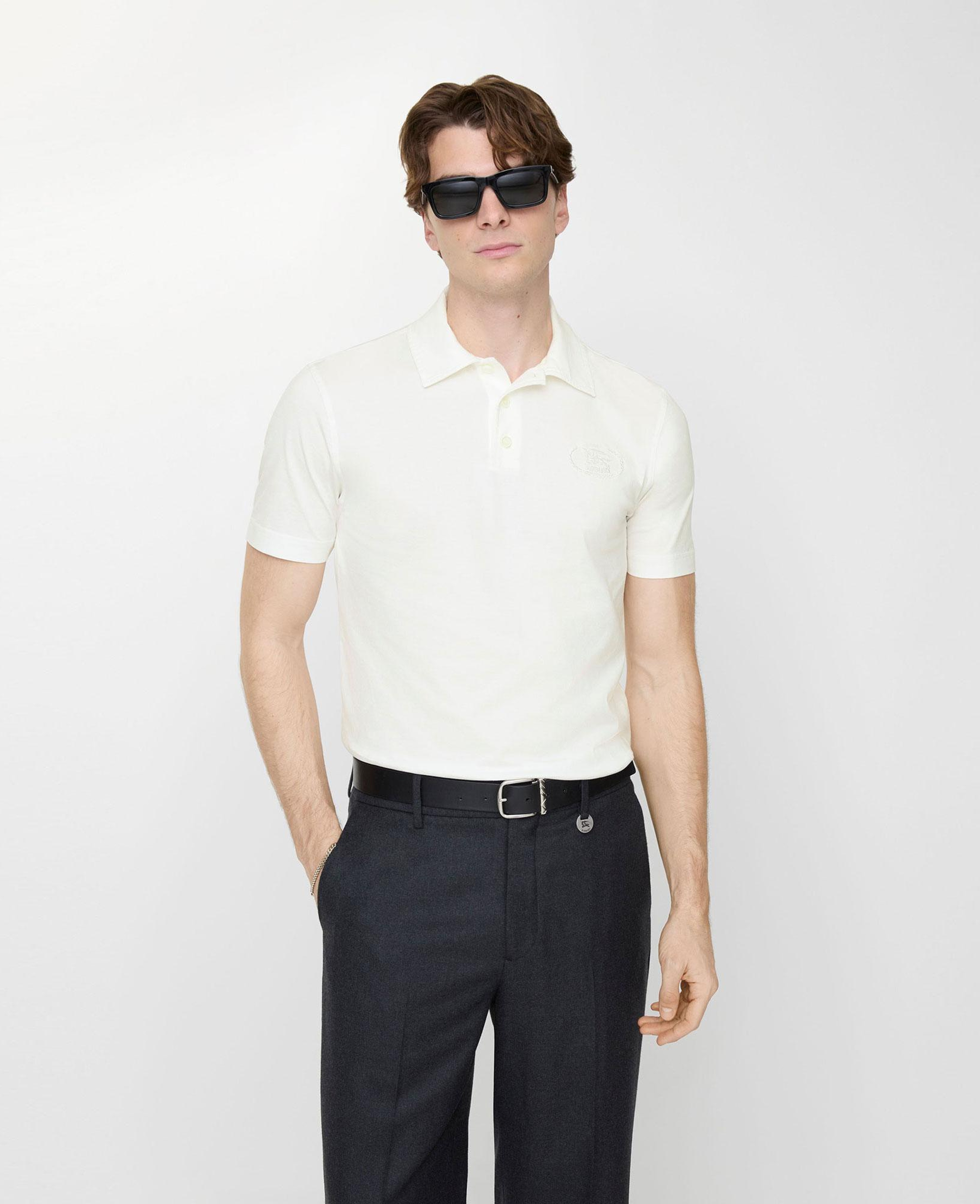 Burberry Erkek Beyaz Polo