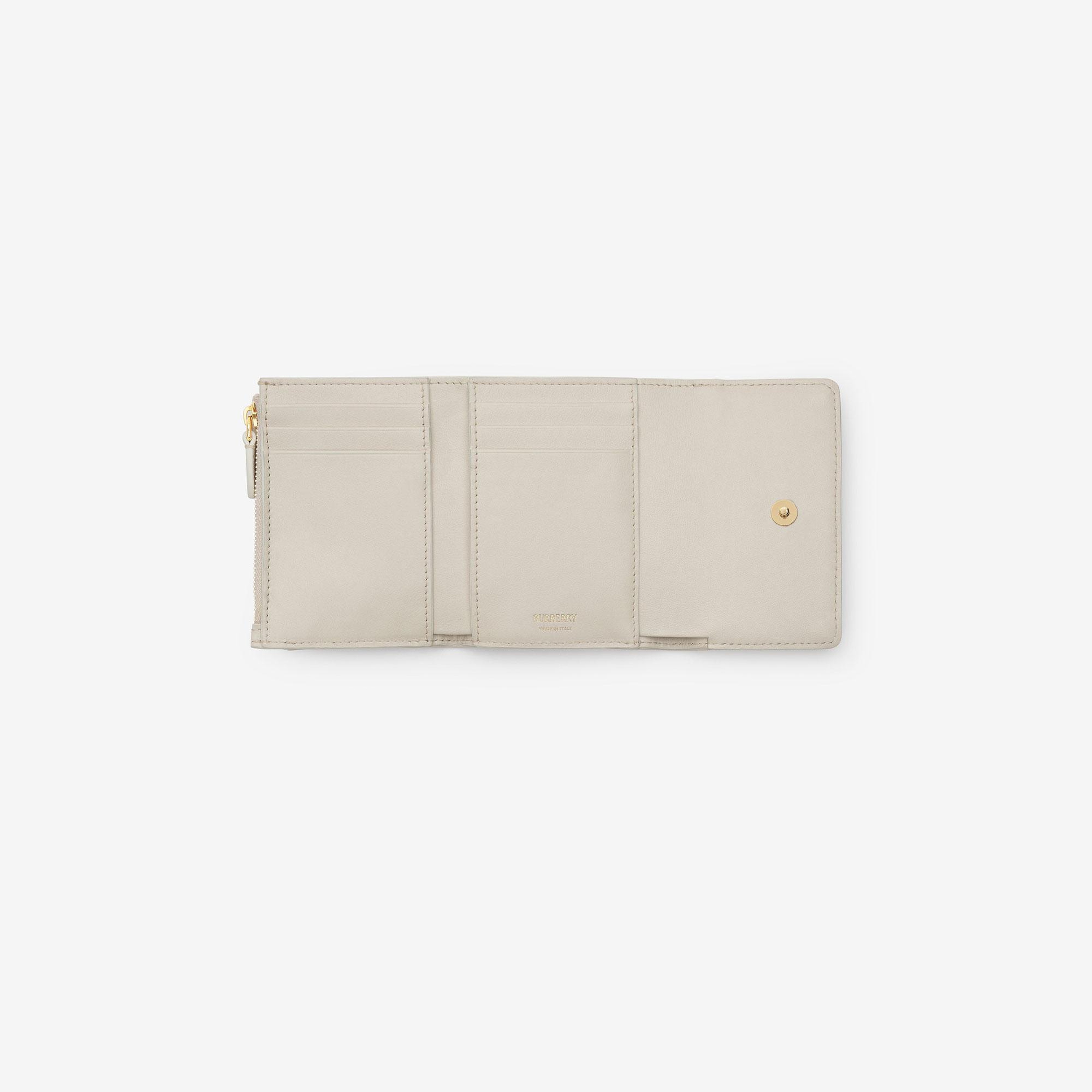 Burberry Small Check Folding Kadın Bej Cüzdan