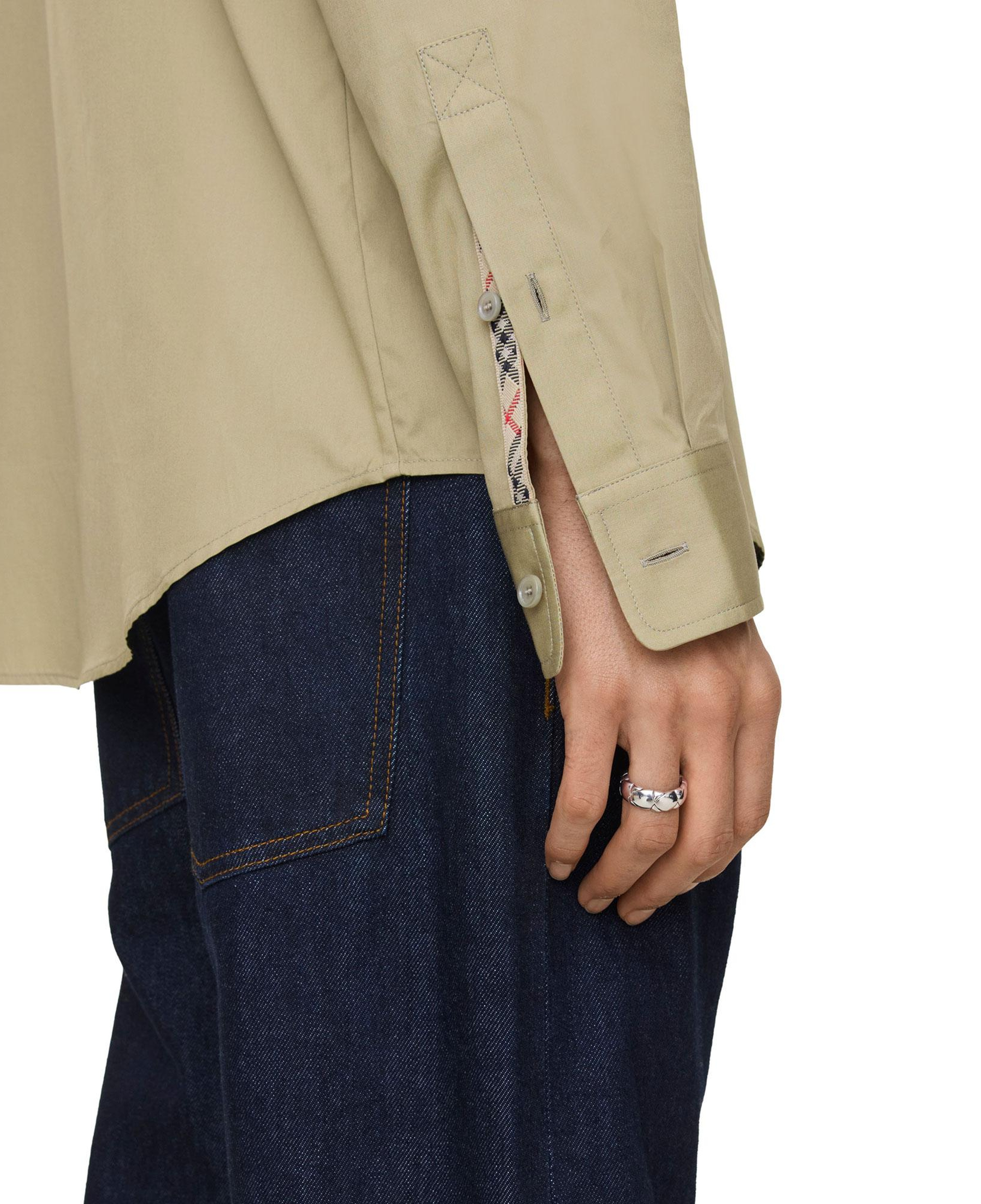 Burberry Regular Fit Cotton Poplin Erkek Bej Gömlek