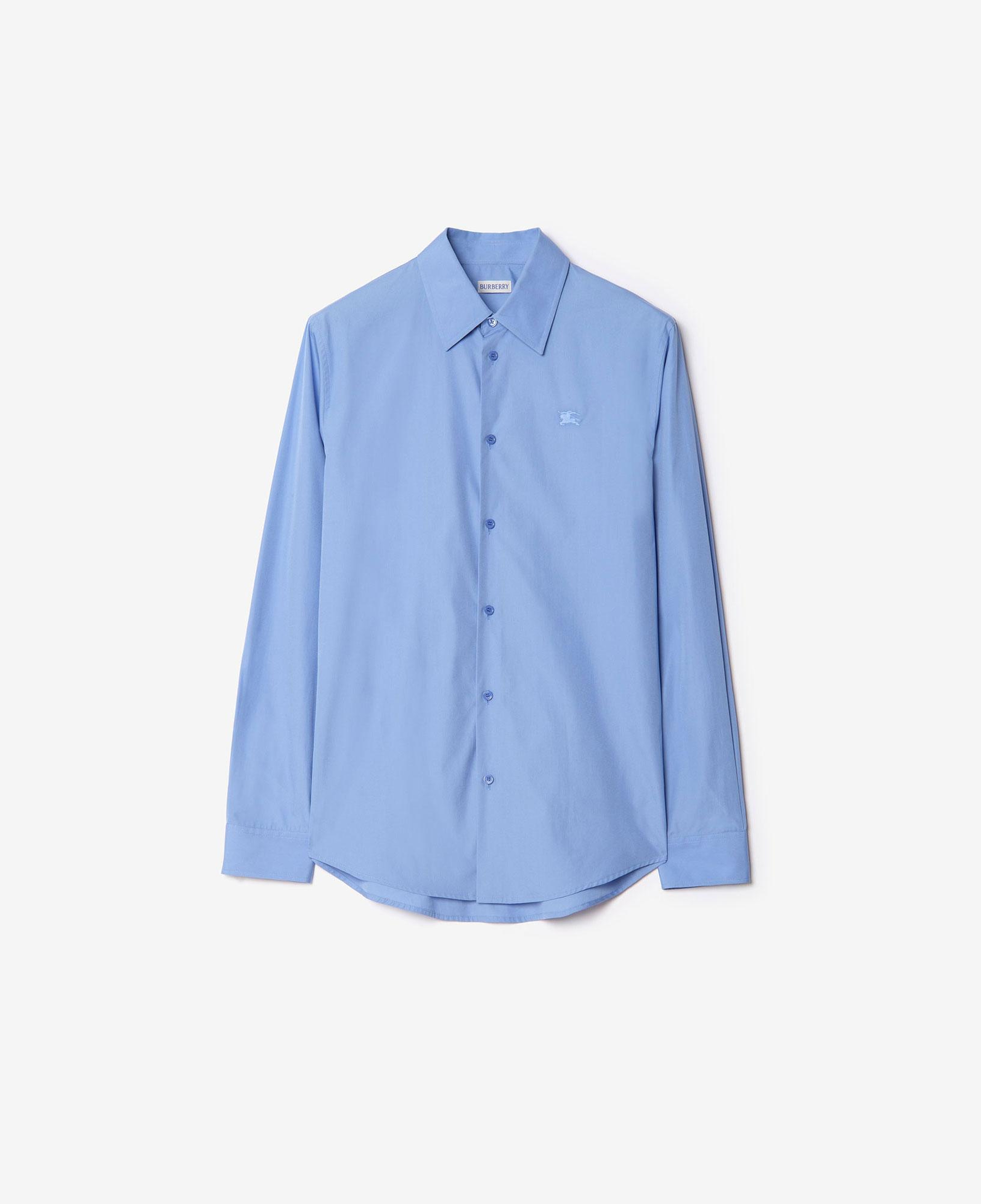 Burberry Regular Fit Cotton Poplin Erkek Mavi Gömlek