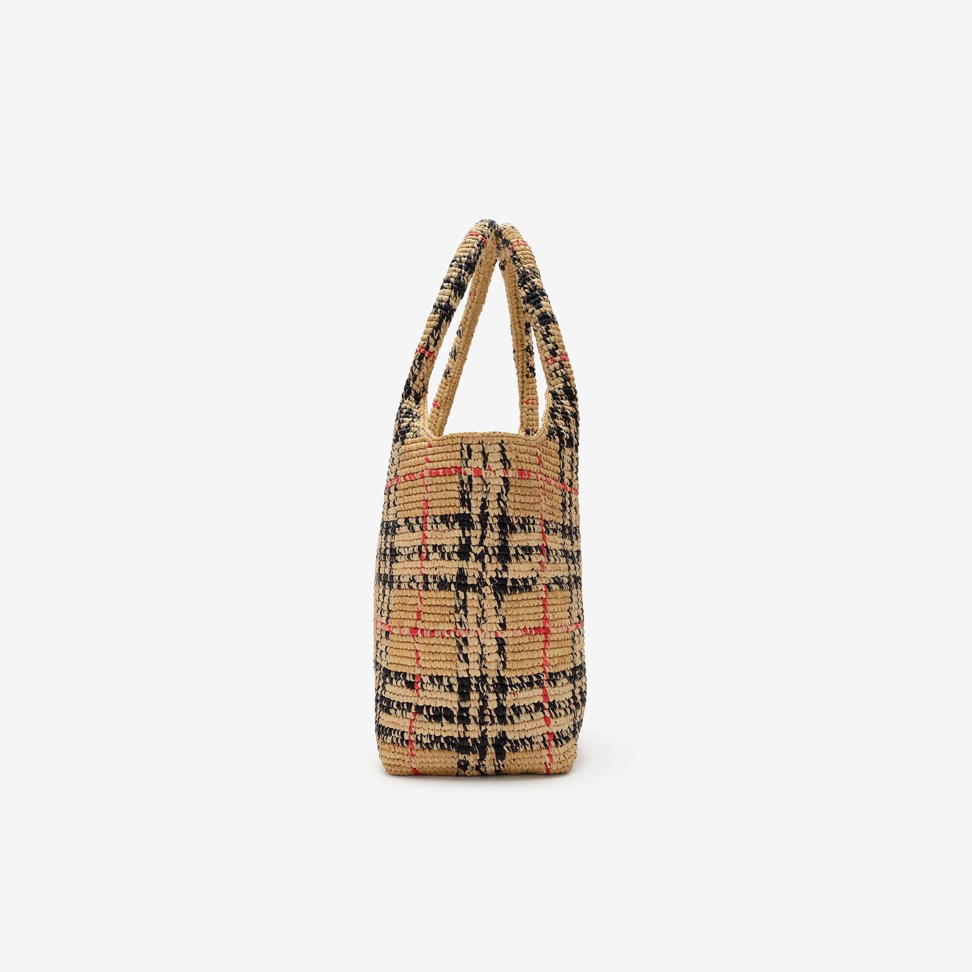 Burberry Small Margate Tote Kadın Bej Omuz Çantası
