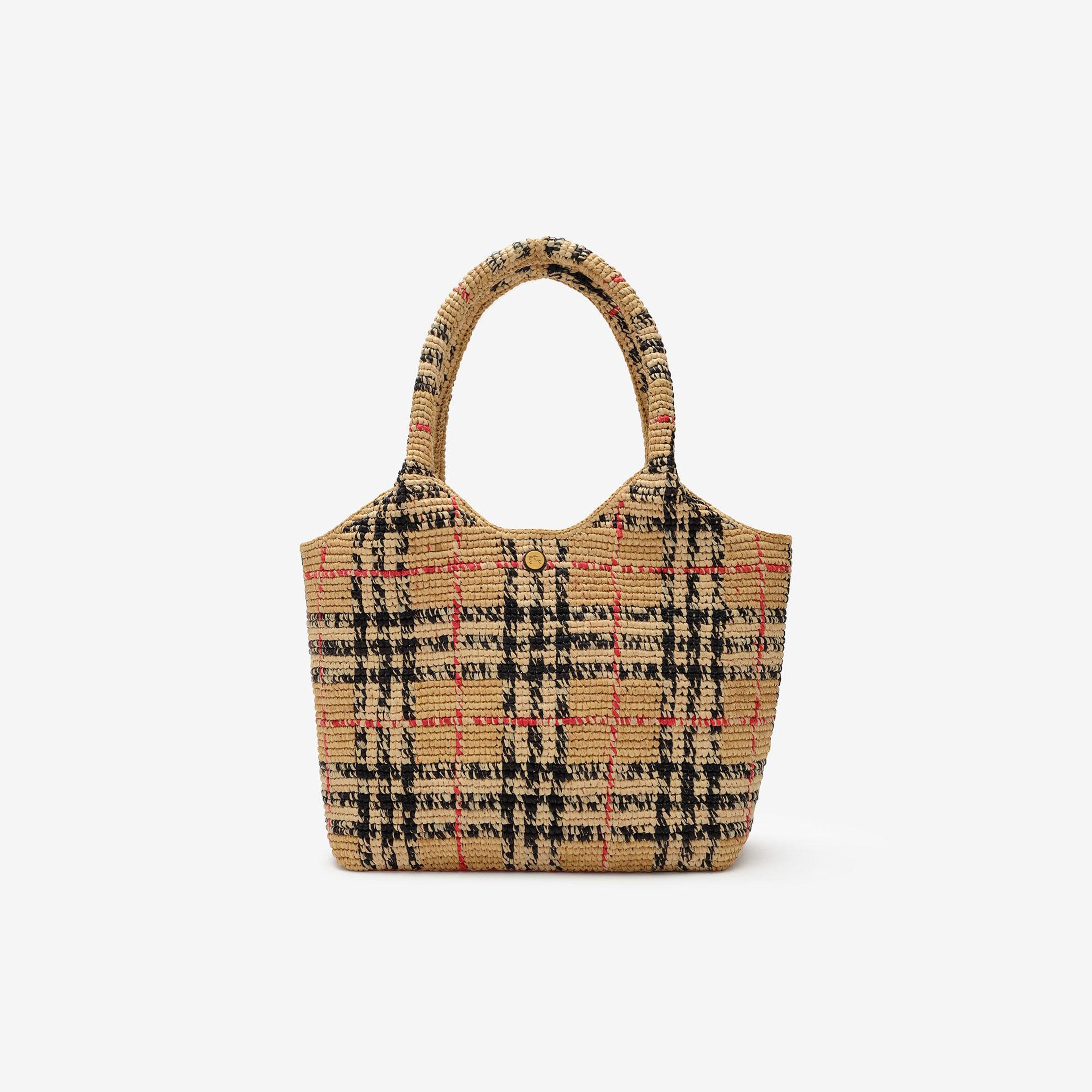 Burberry Small Margate Tote Kadın Bej Omuz Çantası
