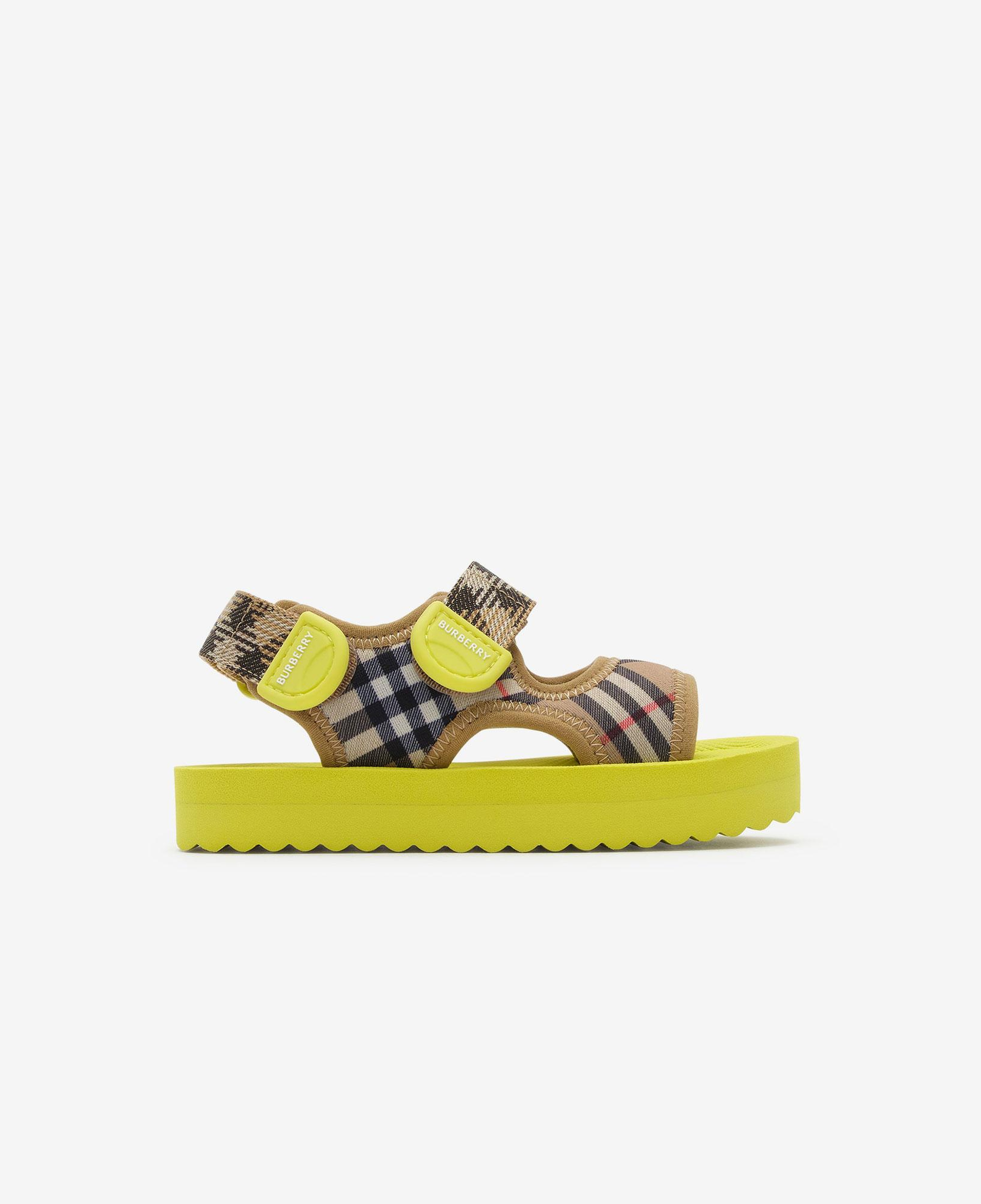 Burberry Check Çocuk Yeşil Sandalet