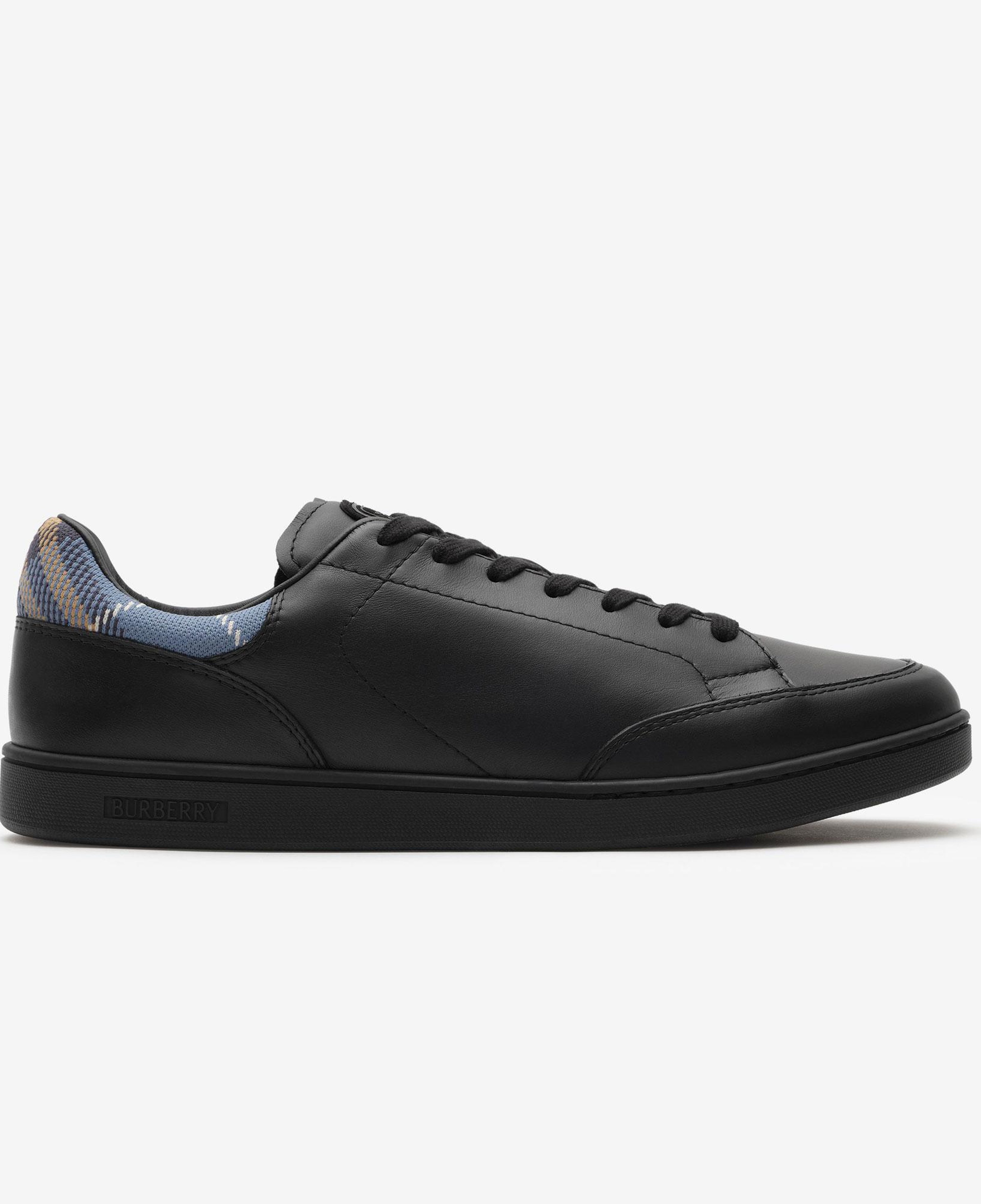 Burberry Leather Set Erkek Siyah Sneaker