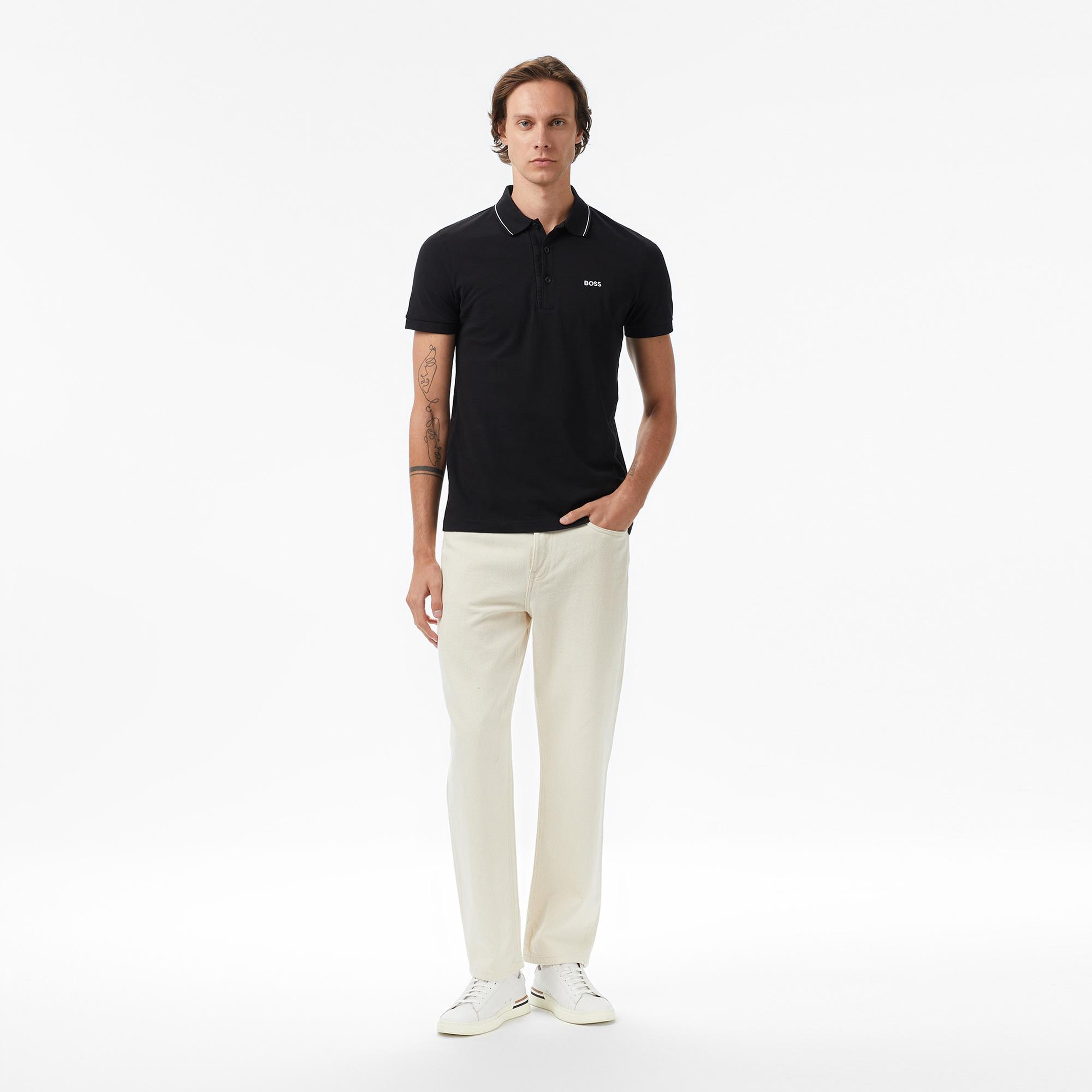 Boss Paule 4 Erkek Siyah Polo