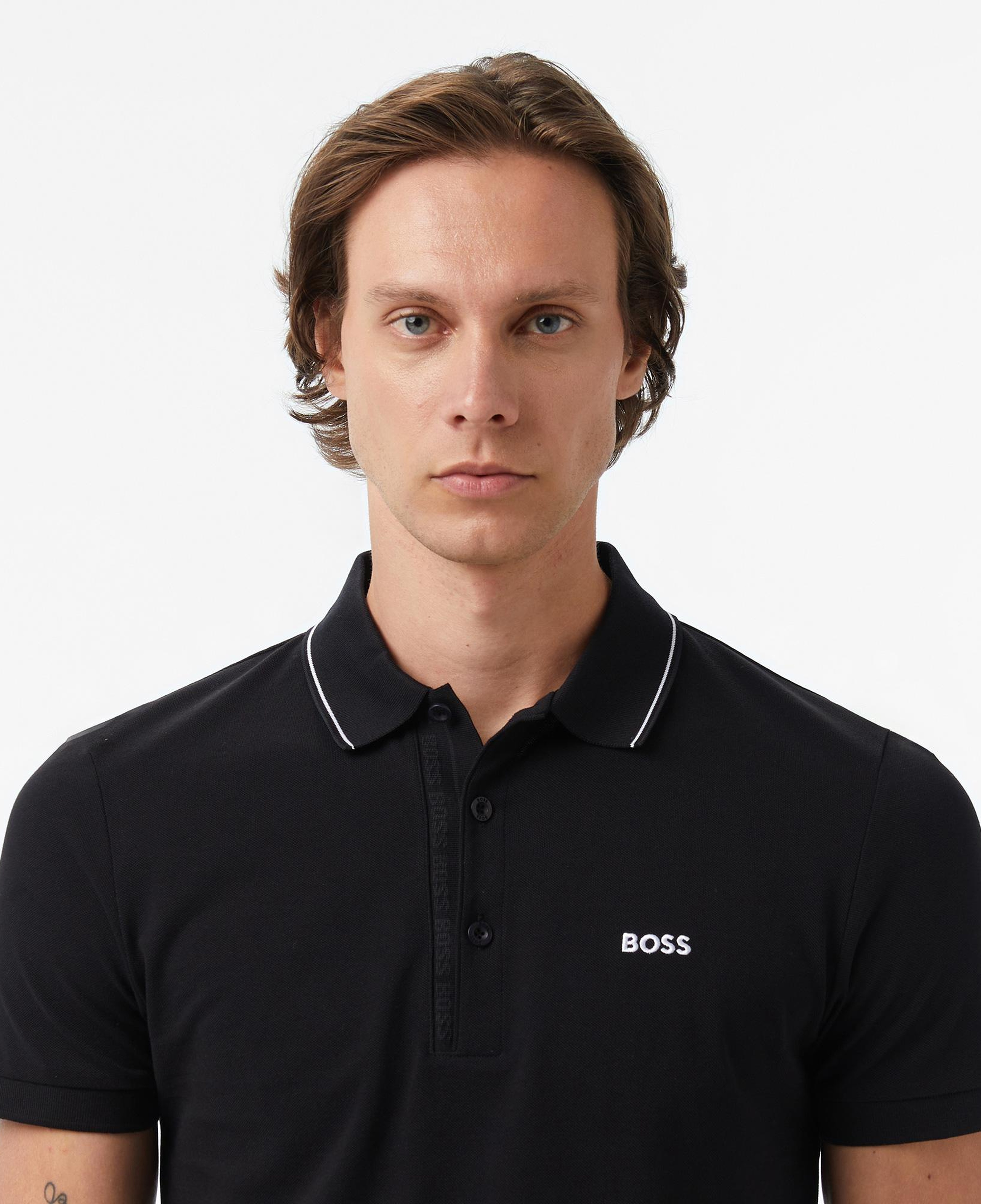 Boss Paule 4 Erkek Siyah Polo