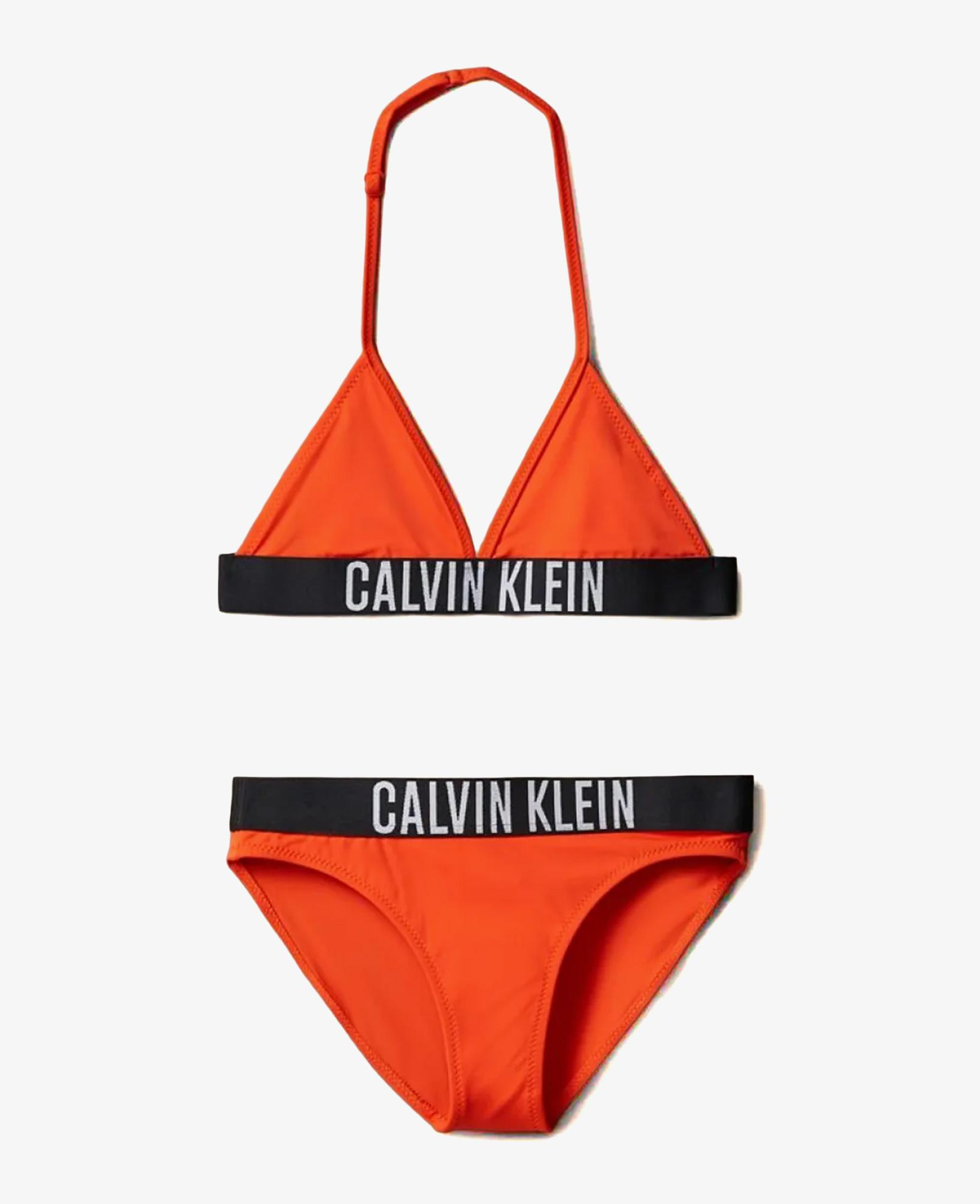 Calvin Klein Triangle Çocuk Kırmızı Bikini Üstü