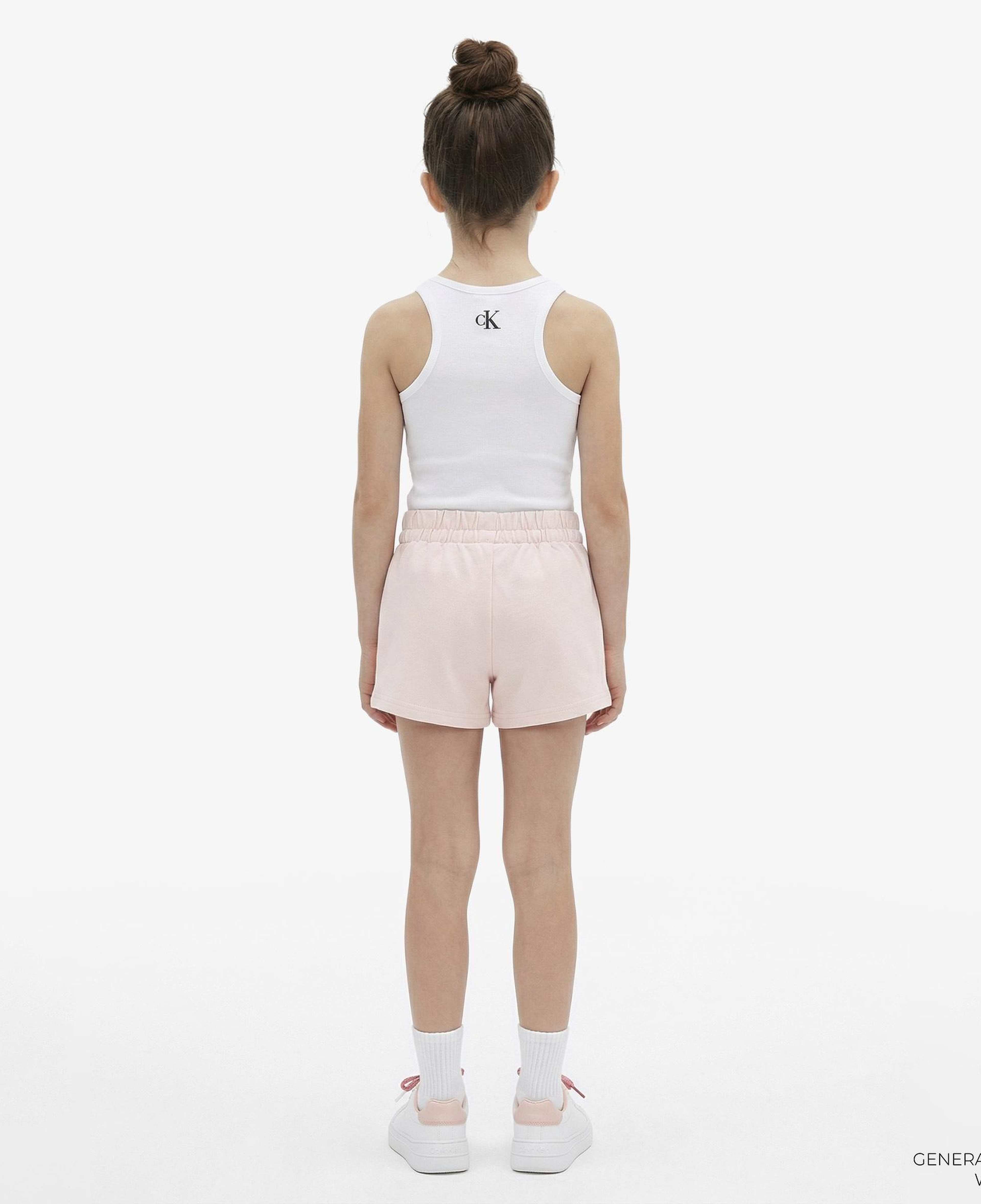 Calvin Klein Logo Knit Çocuk Pembe Şort