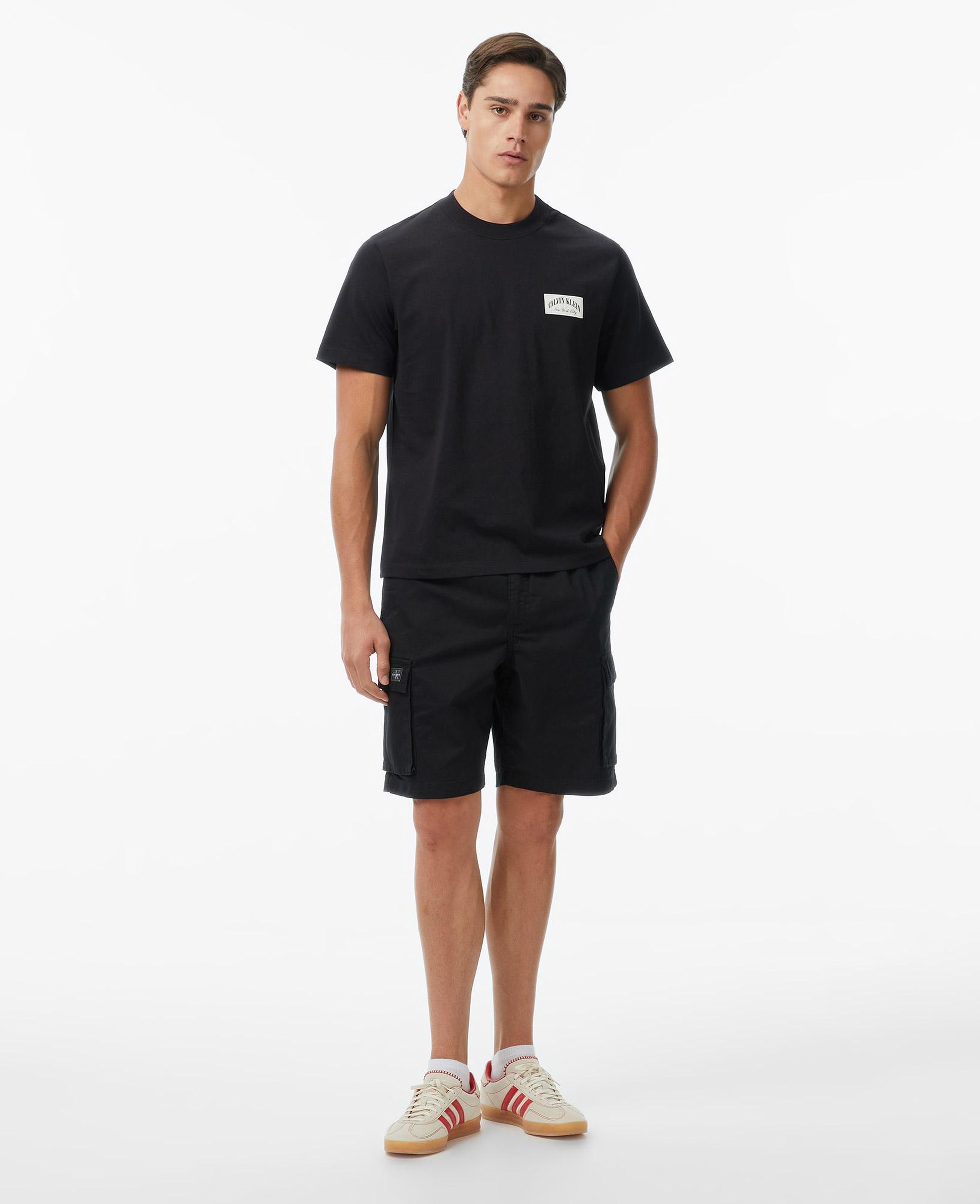 Calvin Klein 20S Easy Collegiate Badge Erkek Siyah T-Shirt