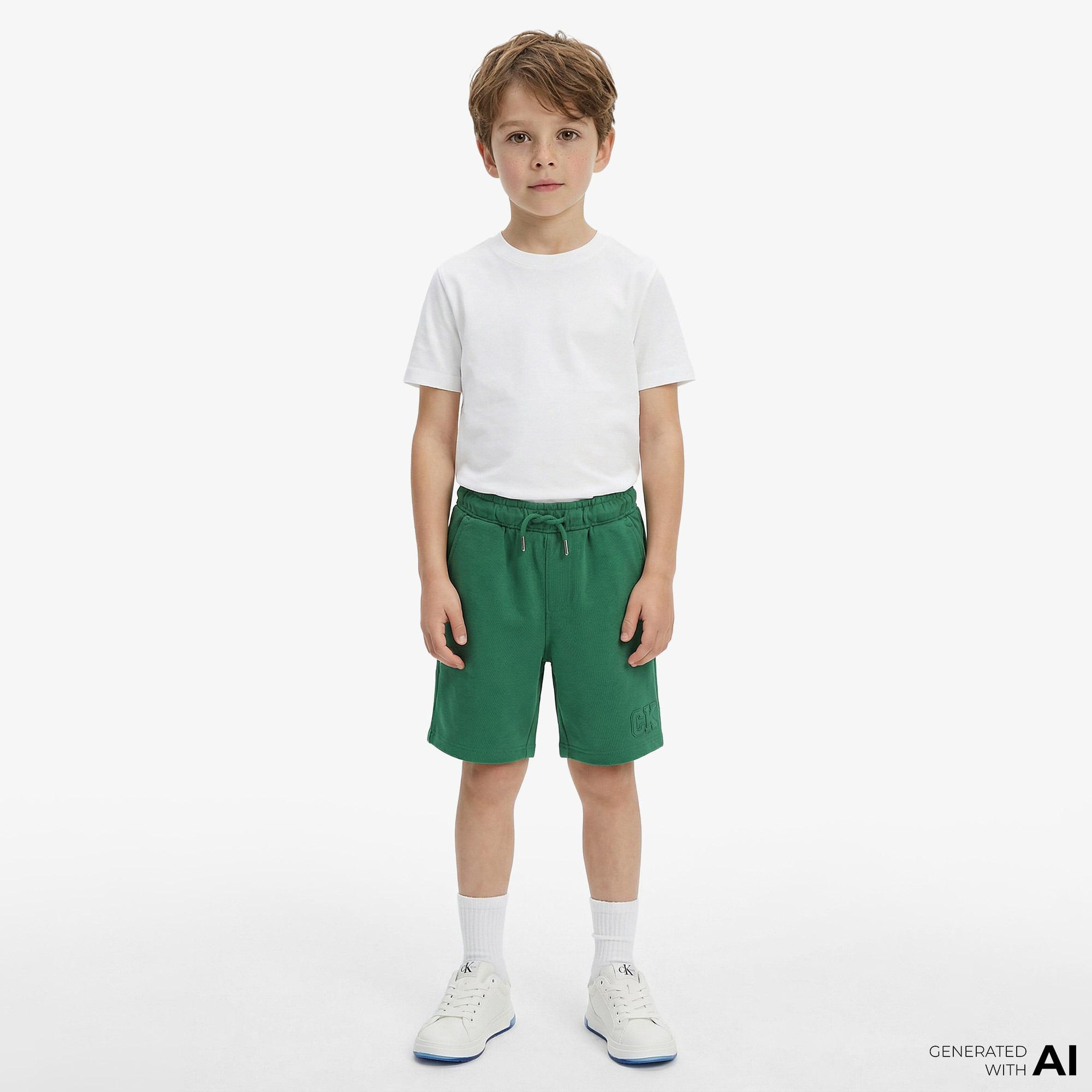 Calvin Klein Relaxed Çocuk Yeşil Şort