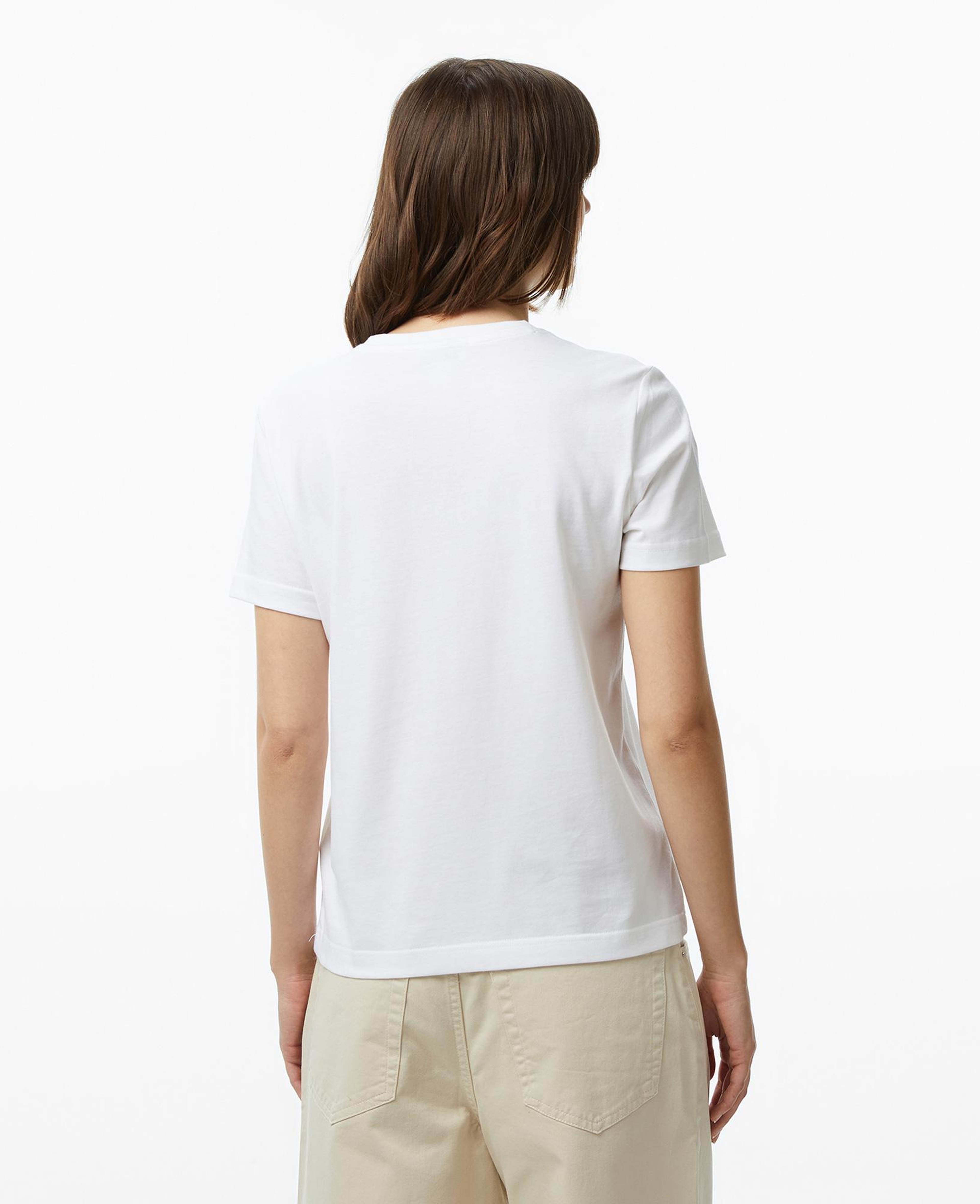 Calvin Klein Woven Label Classic Fit  Kadın Beyaz T-Shirt