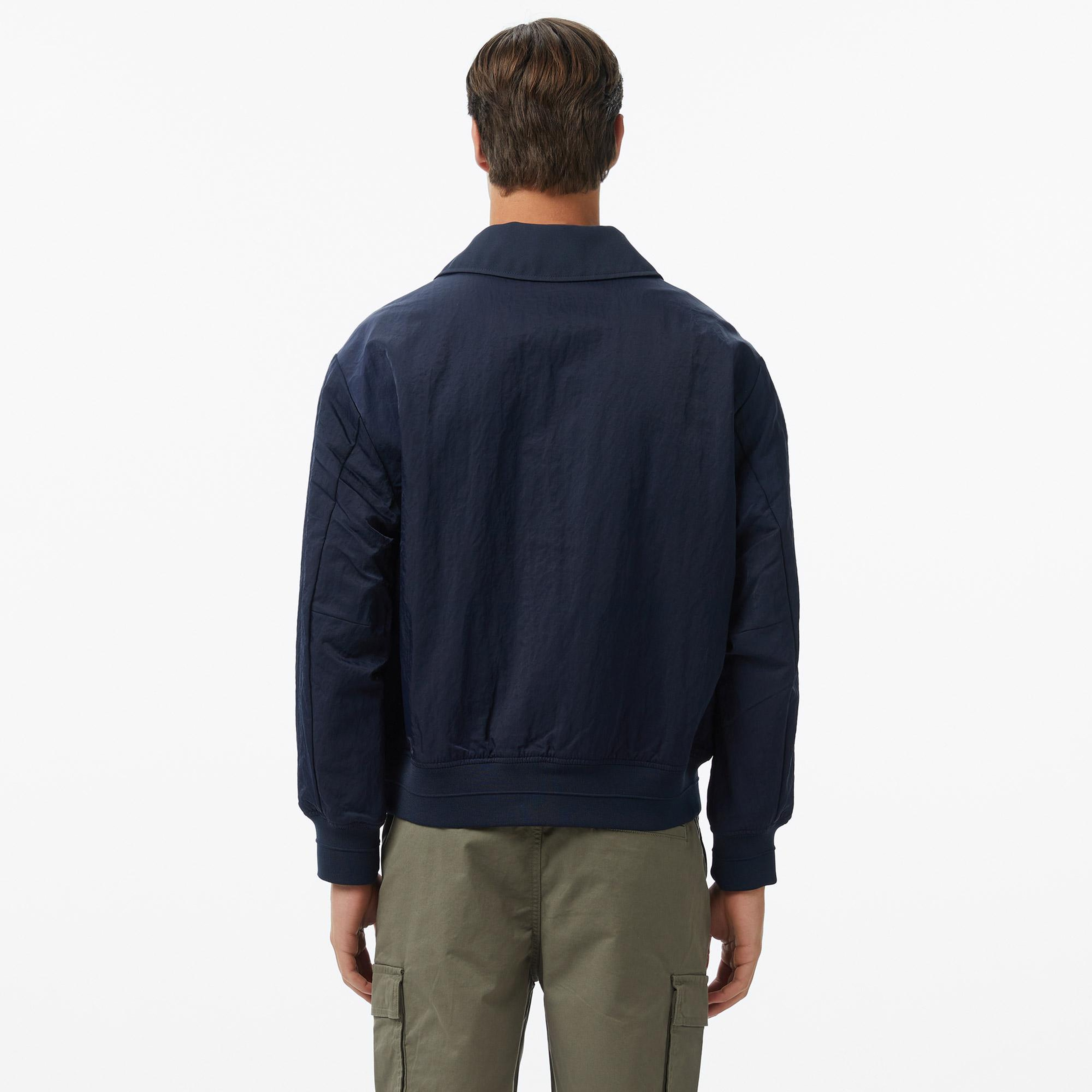Calvin Klein Nylon Collared Reversible Erkek Mavi Ceket
