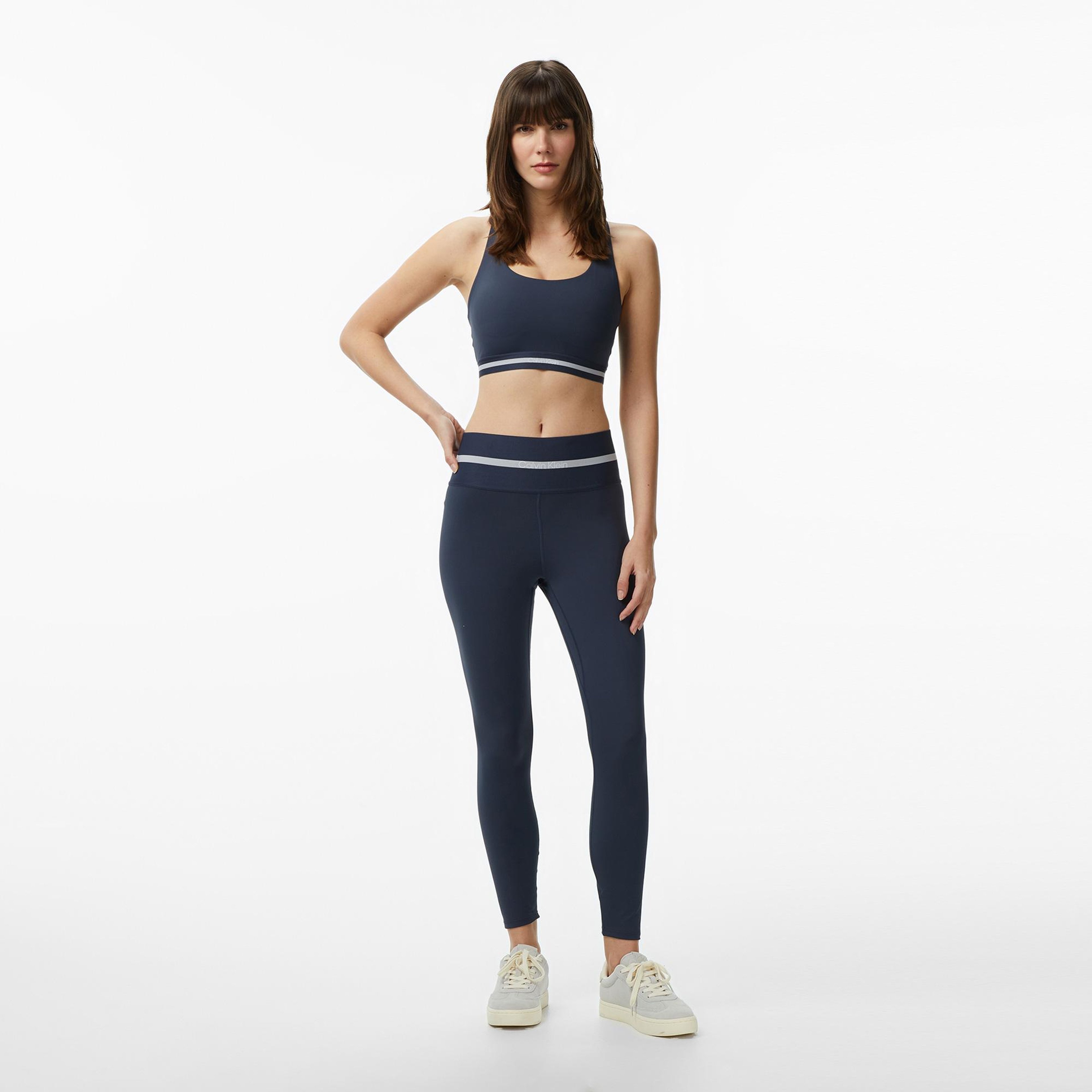 Calvin Klein Icon Sport Wide Kadın Mavi Tayt