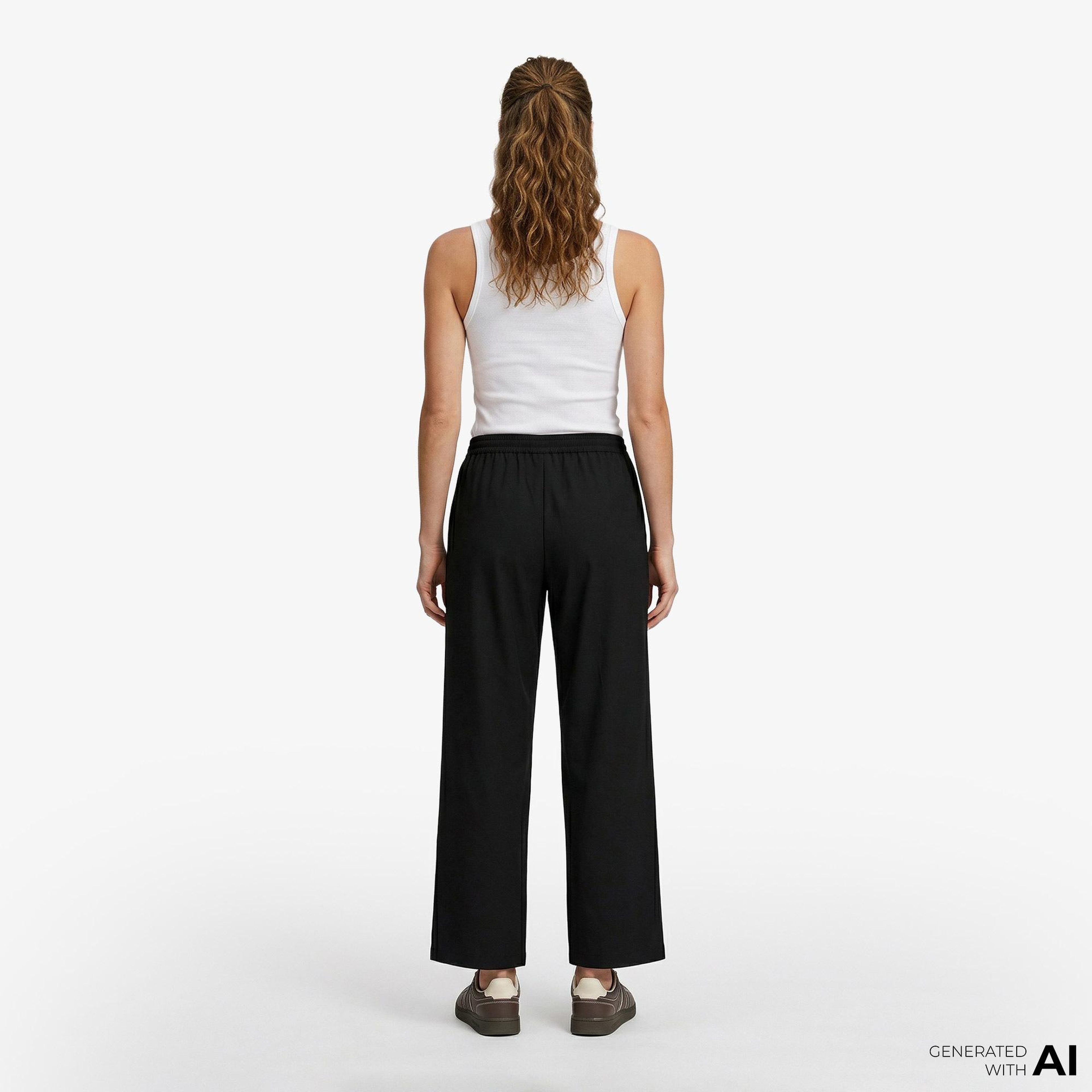 Calvin Klein Commuter Woven Kadın Siyah Pantolon