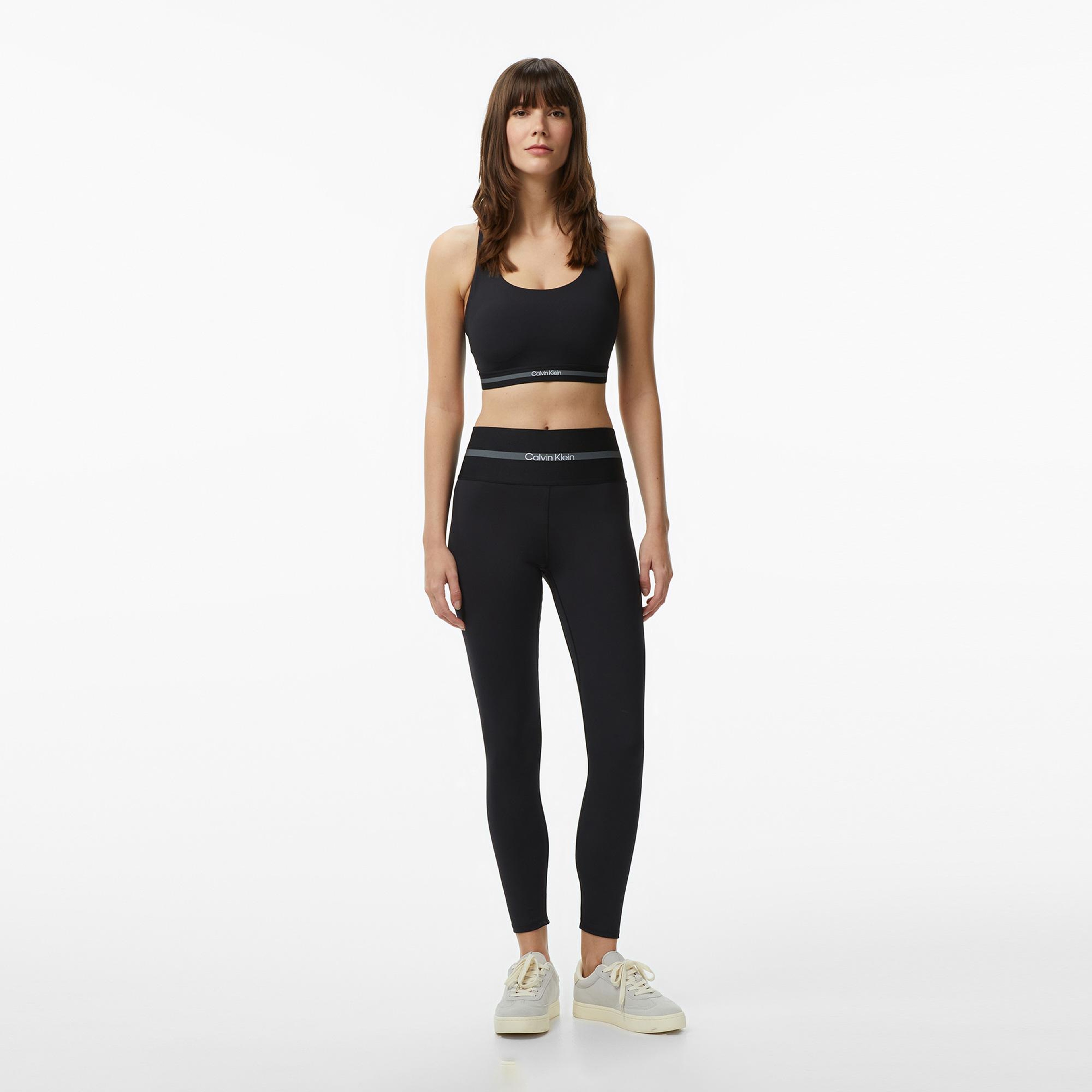 Calvin Klein Icon Sport Wide Kadın Siyah Tayt