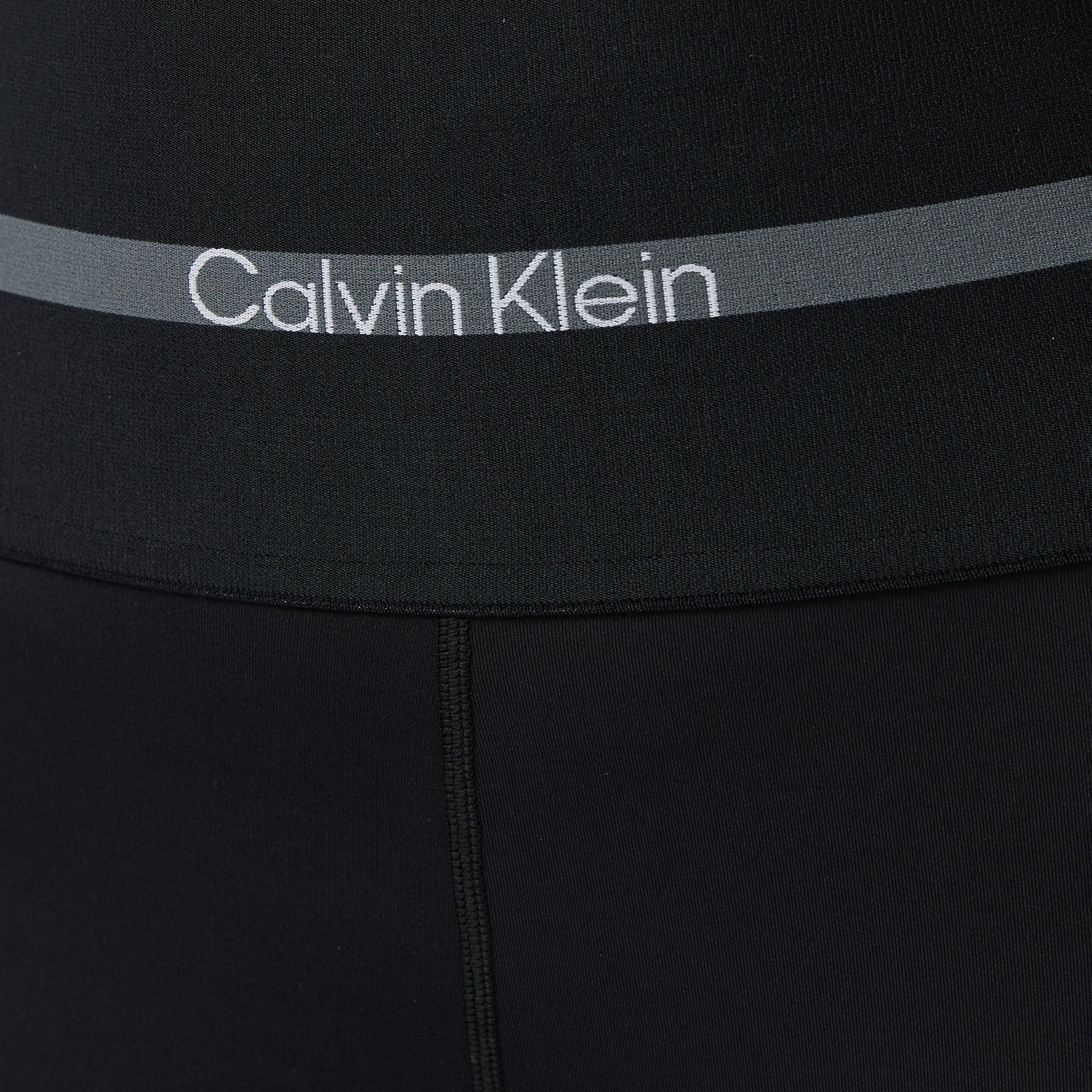 Calvin Klein Icon Sport Wide Kadın Siyah Tayt