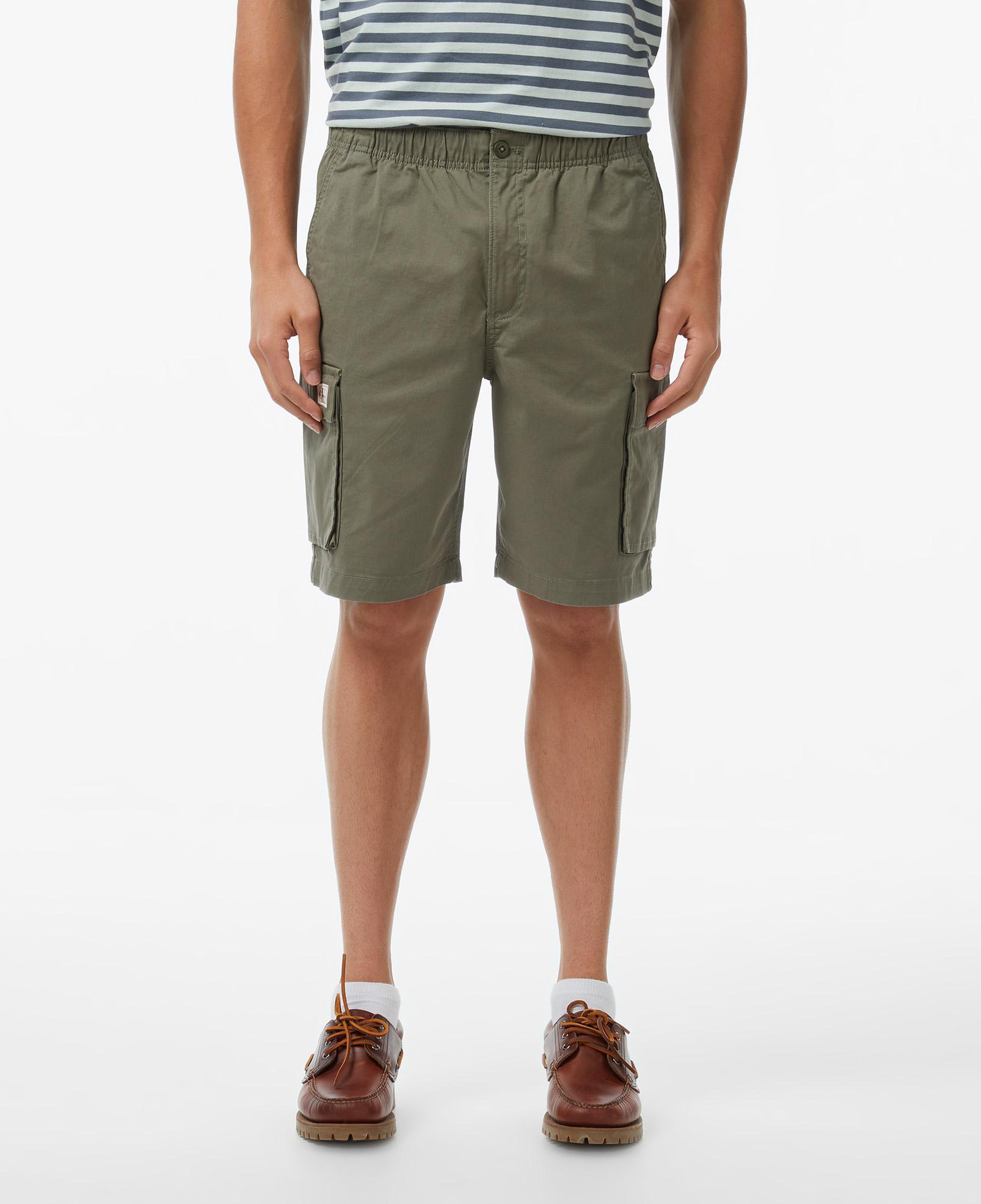 Calvin Klein Straight Comfort Cotton Cargo Erkek Haki Şort