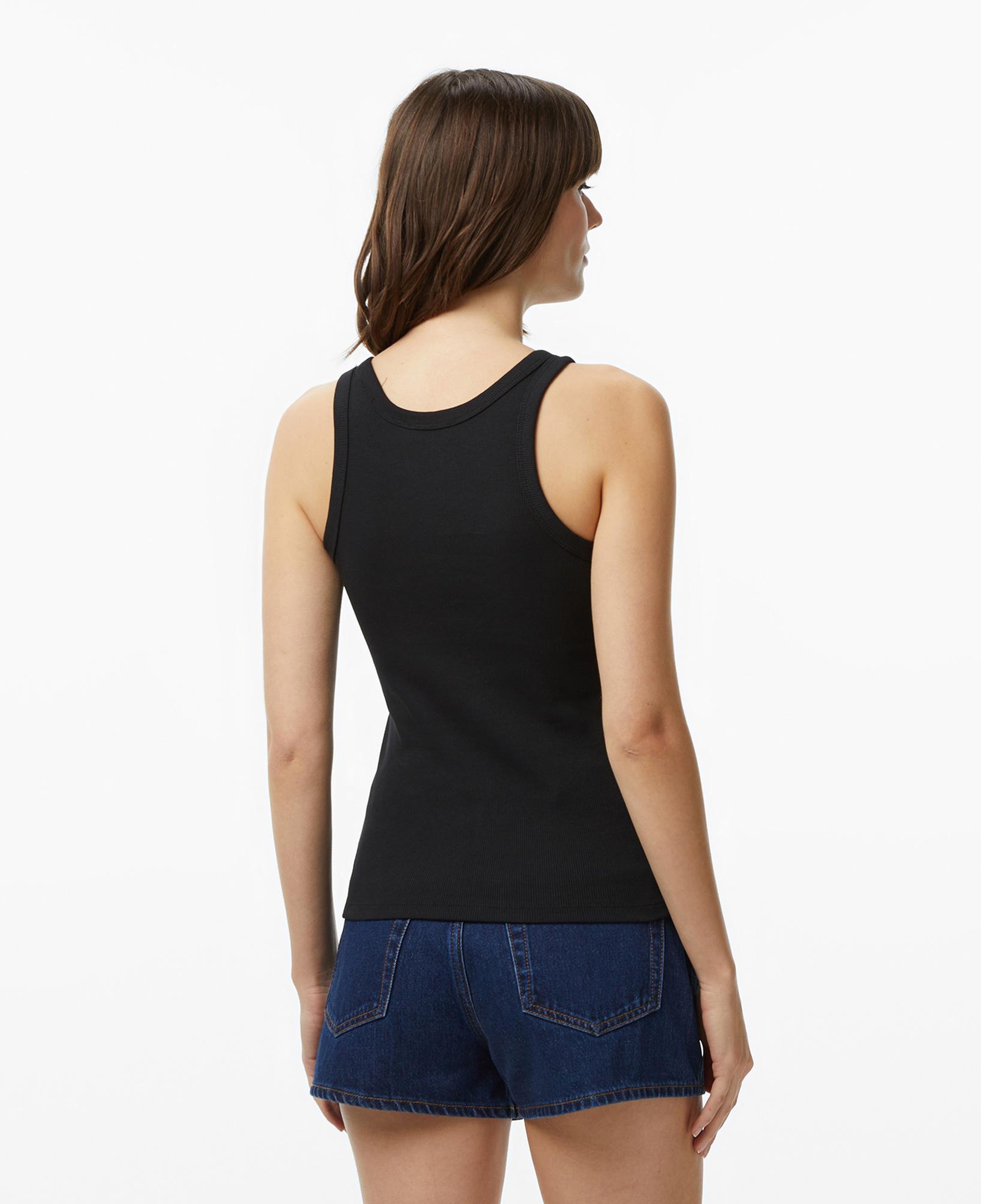 Calvin Klein Contour 2X2 Graphic Kadın Siyah Kolsuz T-Shirt