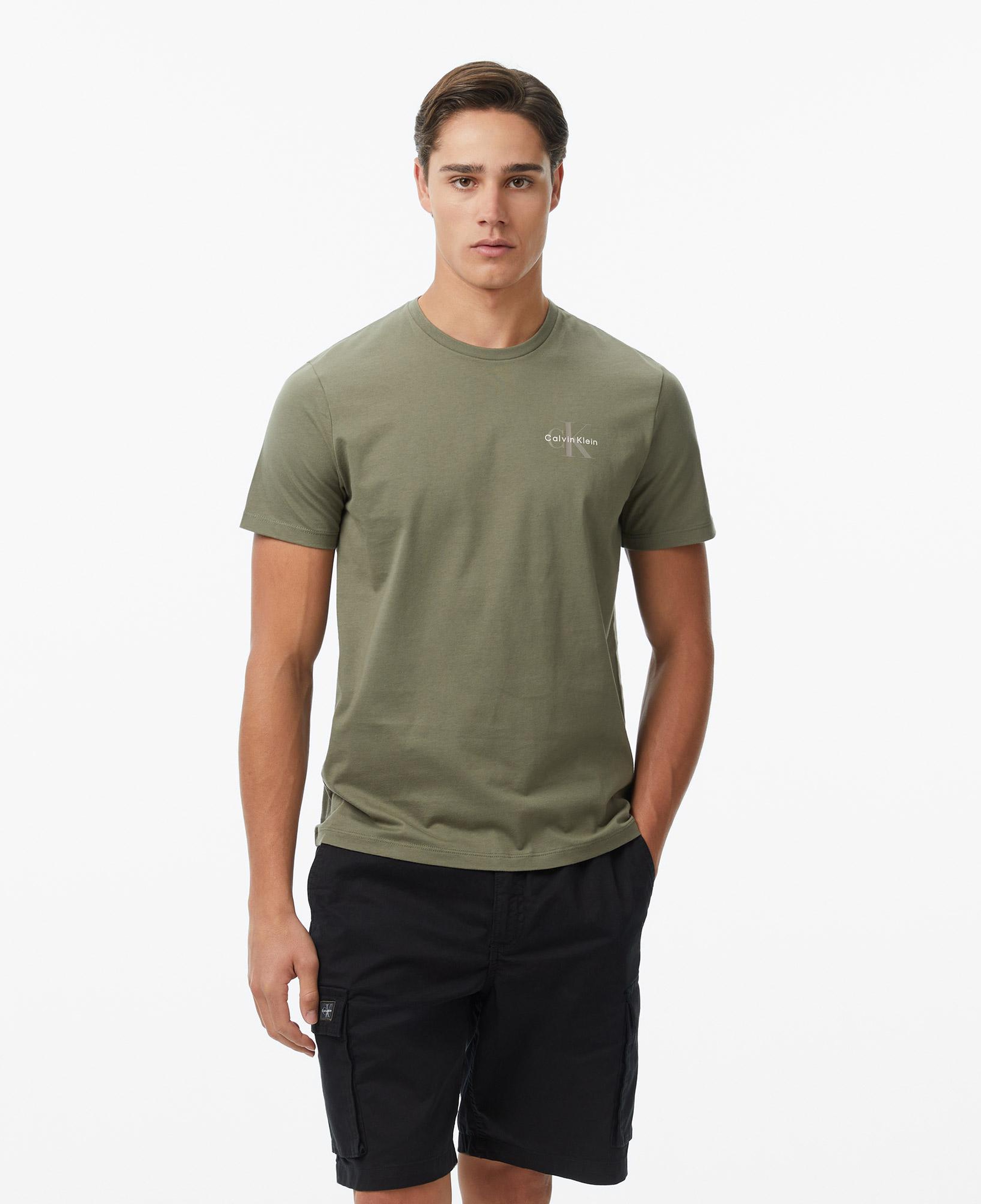 Calvin Klein 30S Jersey Classic Micro Mono Erkek Haki T-Shirt
