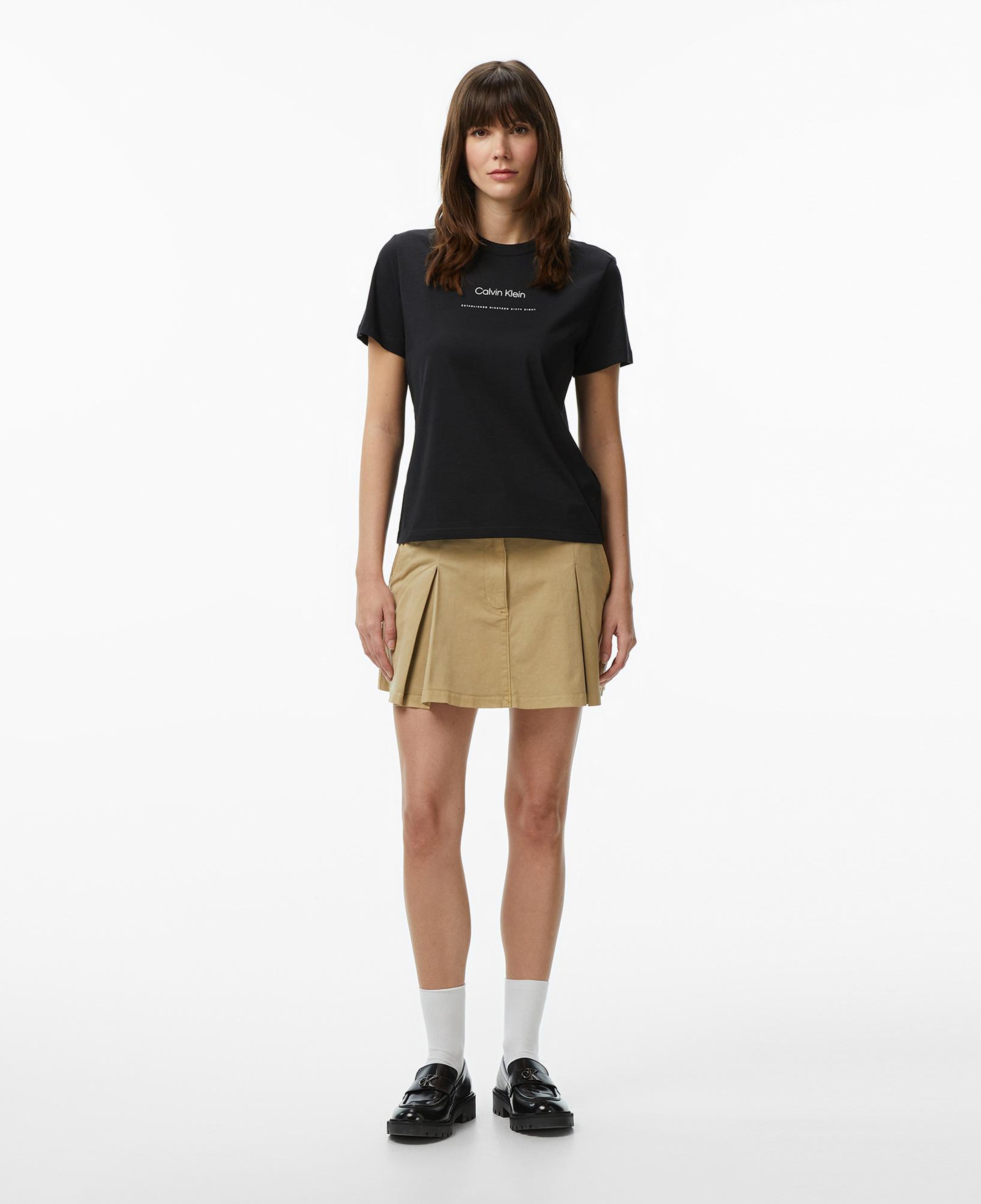 Calvin Klein Multi Logo Classic Kadın Siyah T-Shirt