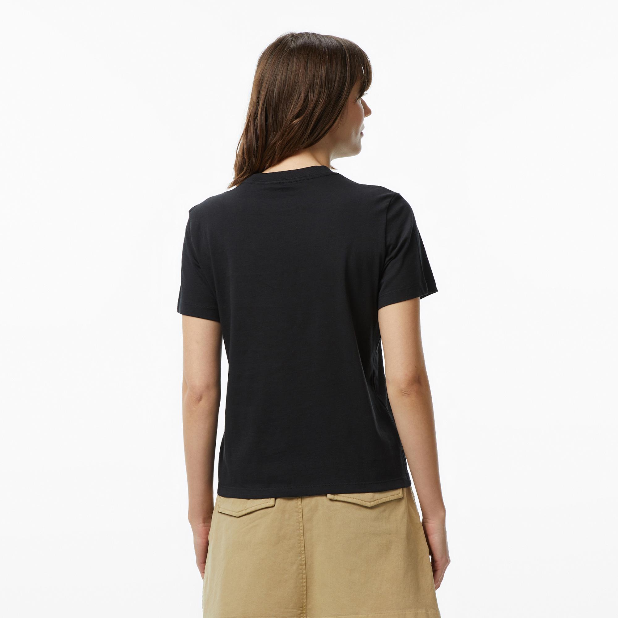 Calvin Klein Multi Logo Classic Kadın Siyah T-Shirt