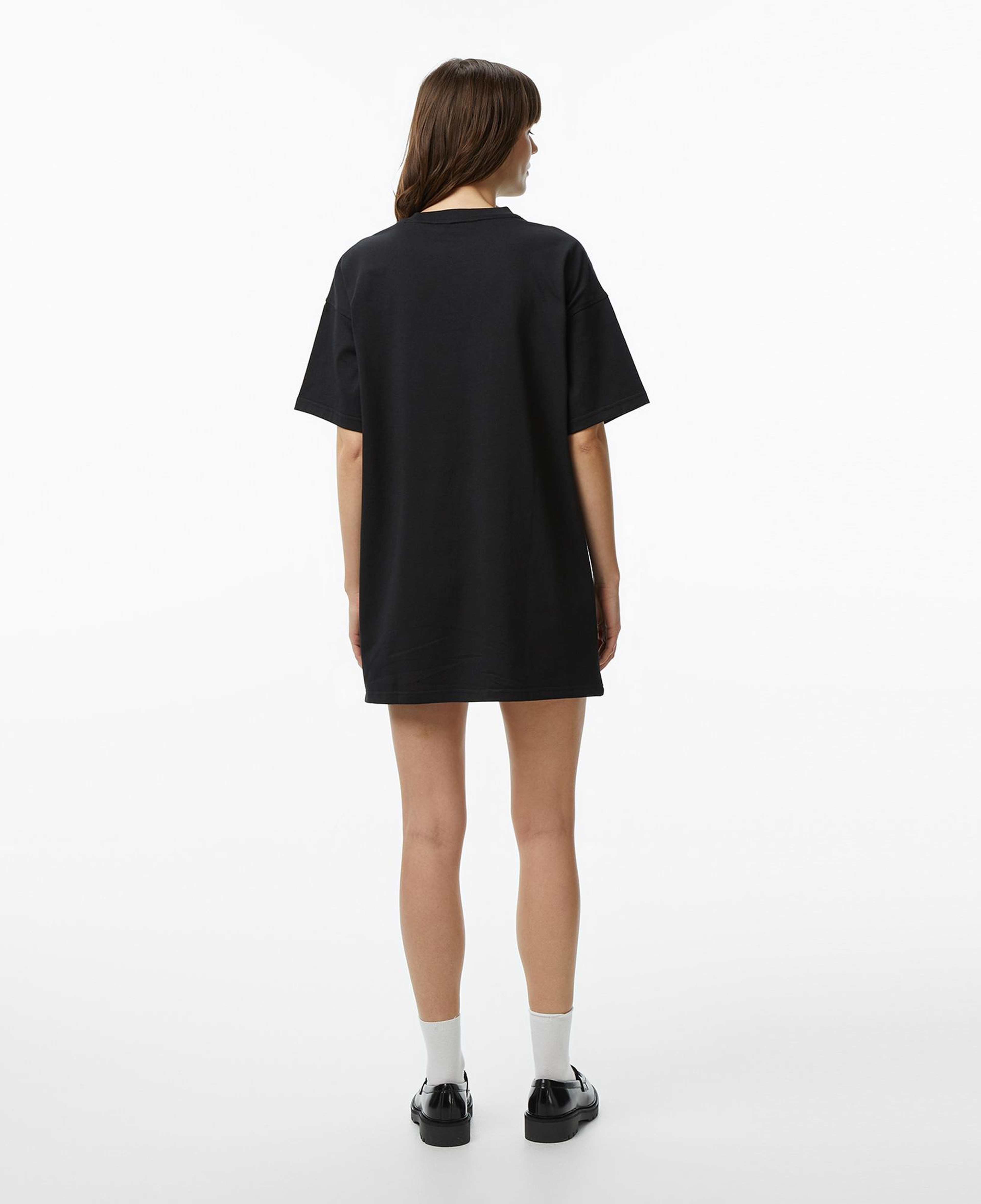 Calvin Klein Woven Label Oversized Kadın Siyah Elbise