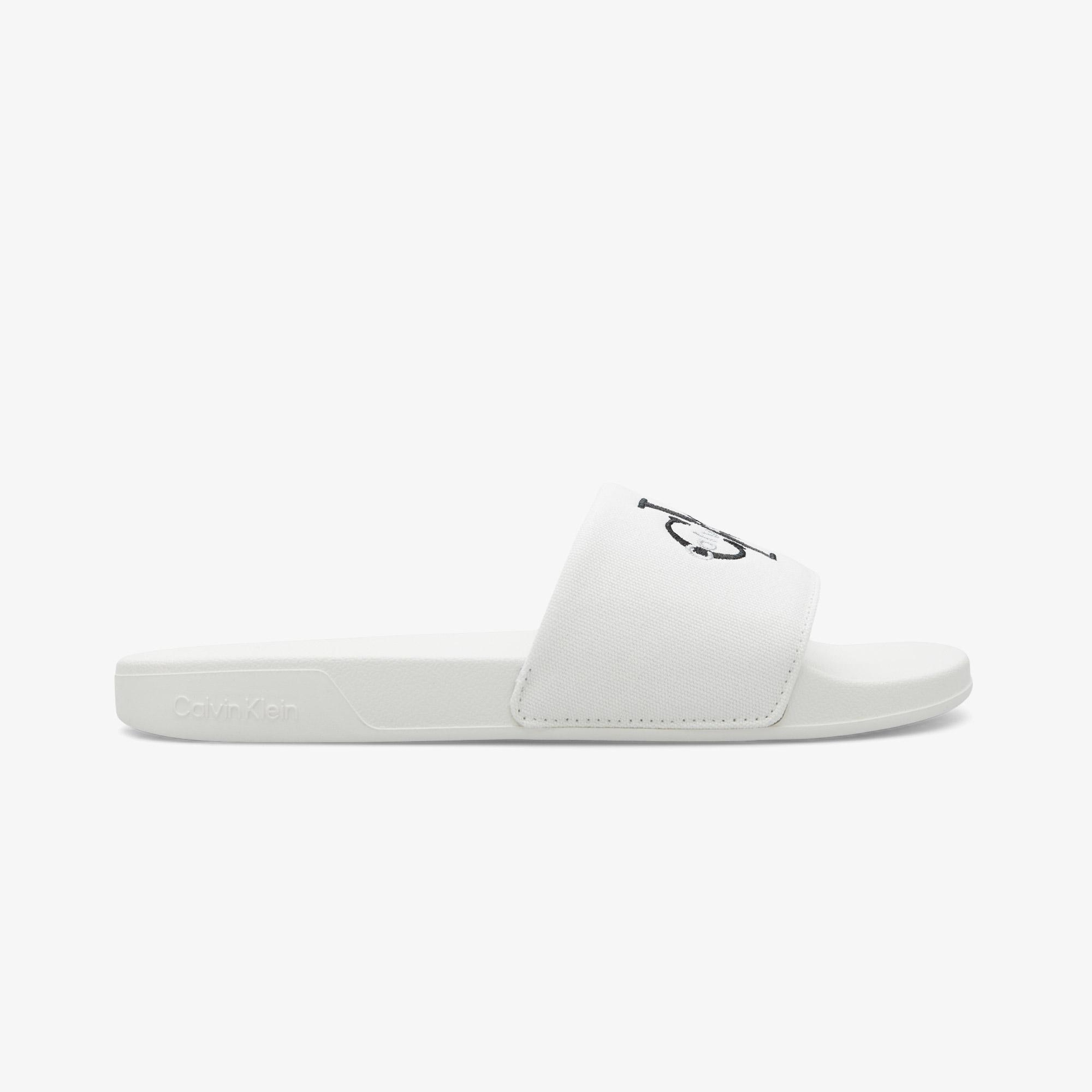 Calvin Klein Slide Erkek Beyaz Terlik
