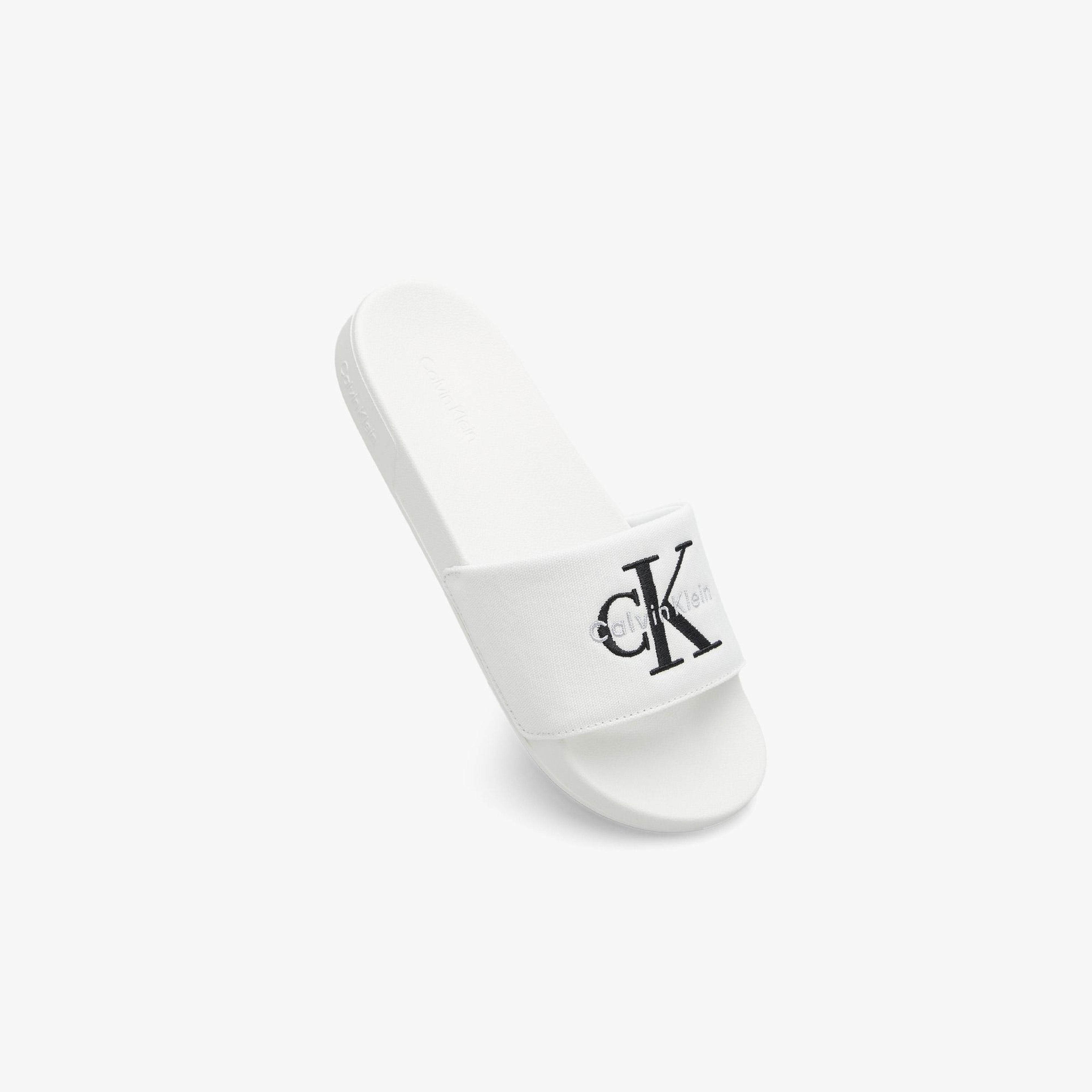 Calvin Klein Slide Erkek Beyaz Terlik