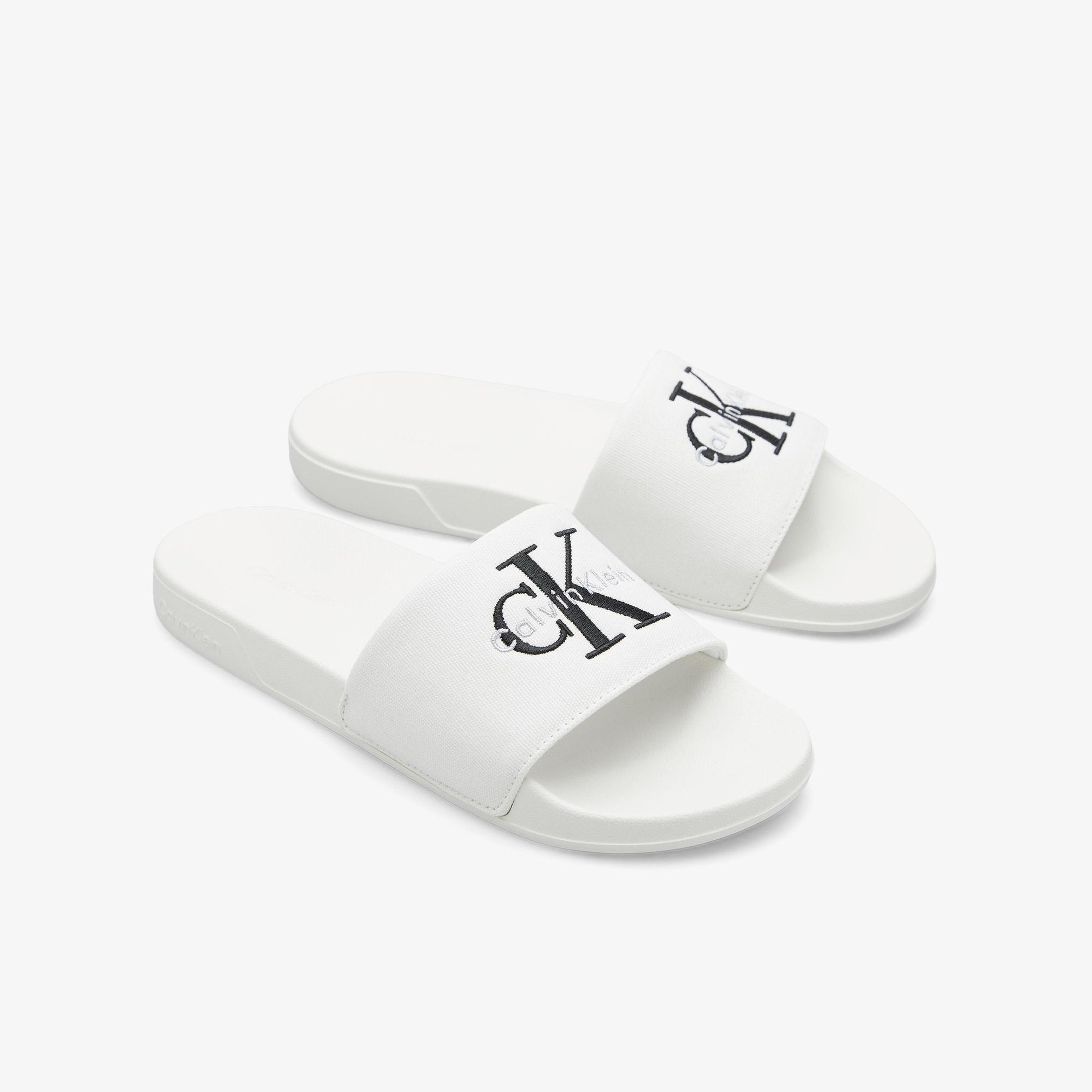 Calvin Klein Slide Erkek Beyaz Terlik