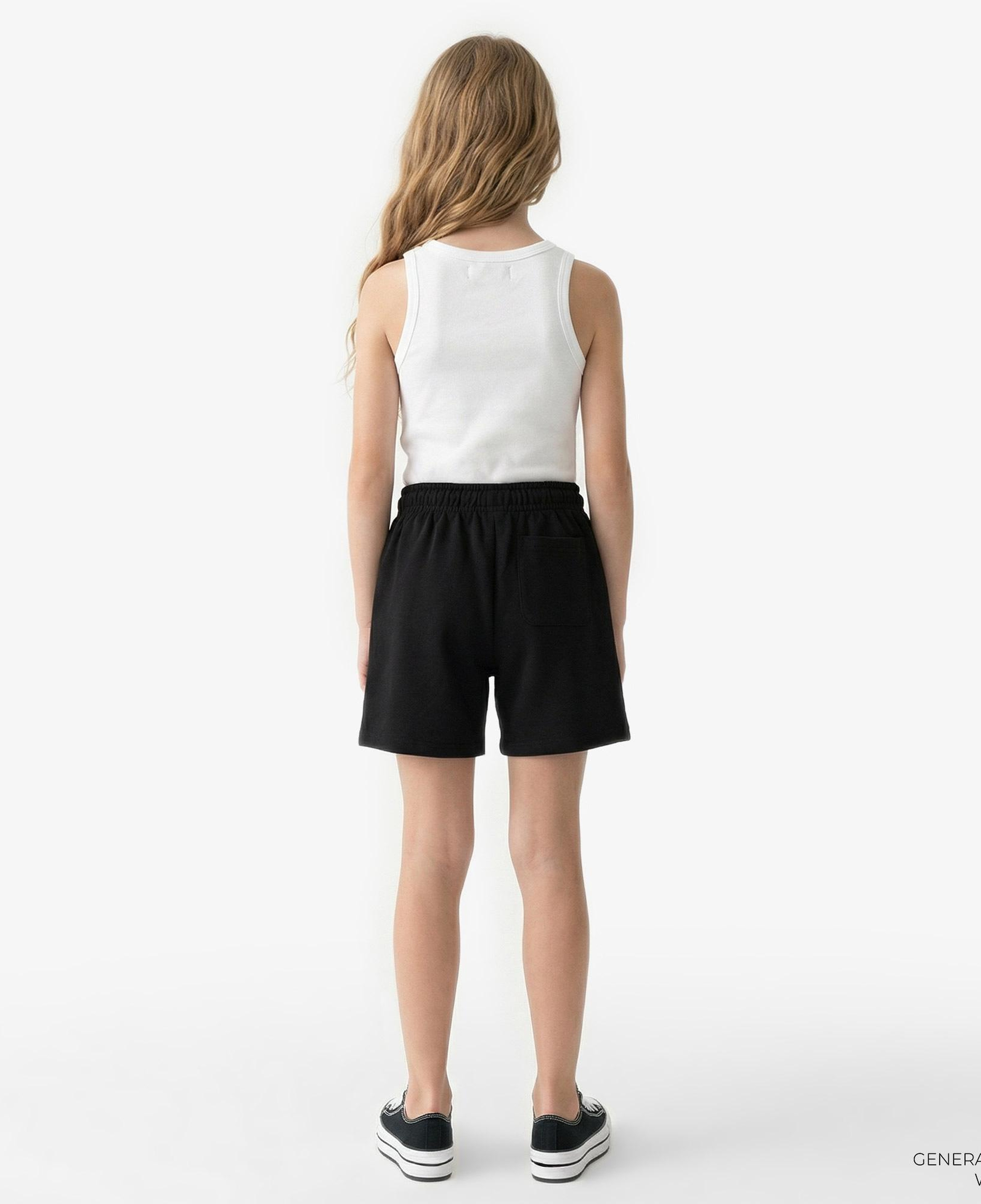 Calvin Klein Mono Logo Relaxed Çocuk Siyah Şort