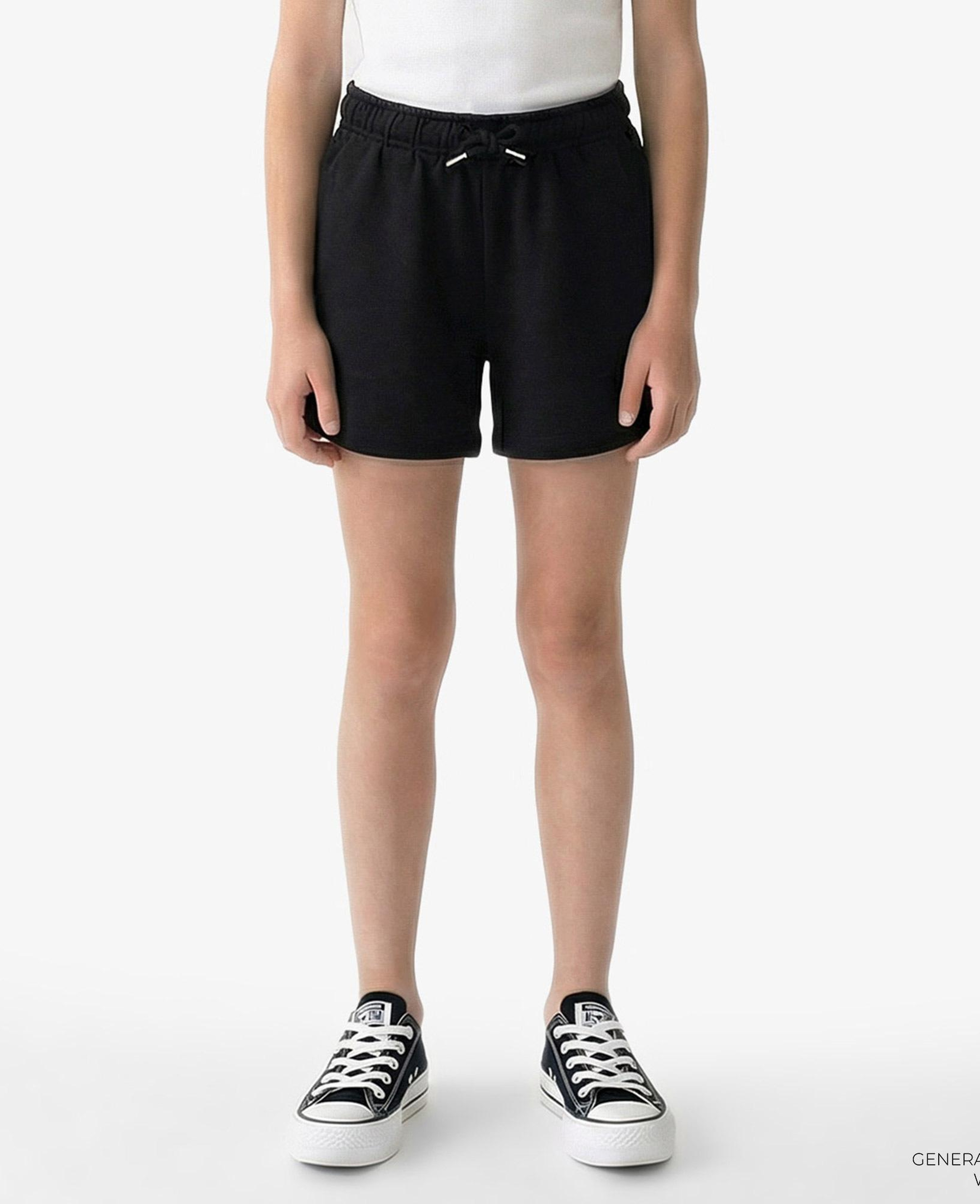 Calvin Klein Mono Logo Relaxed Çocuk Siyah Şort