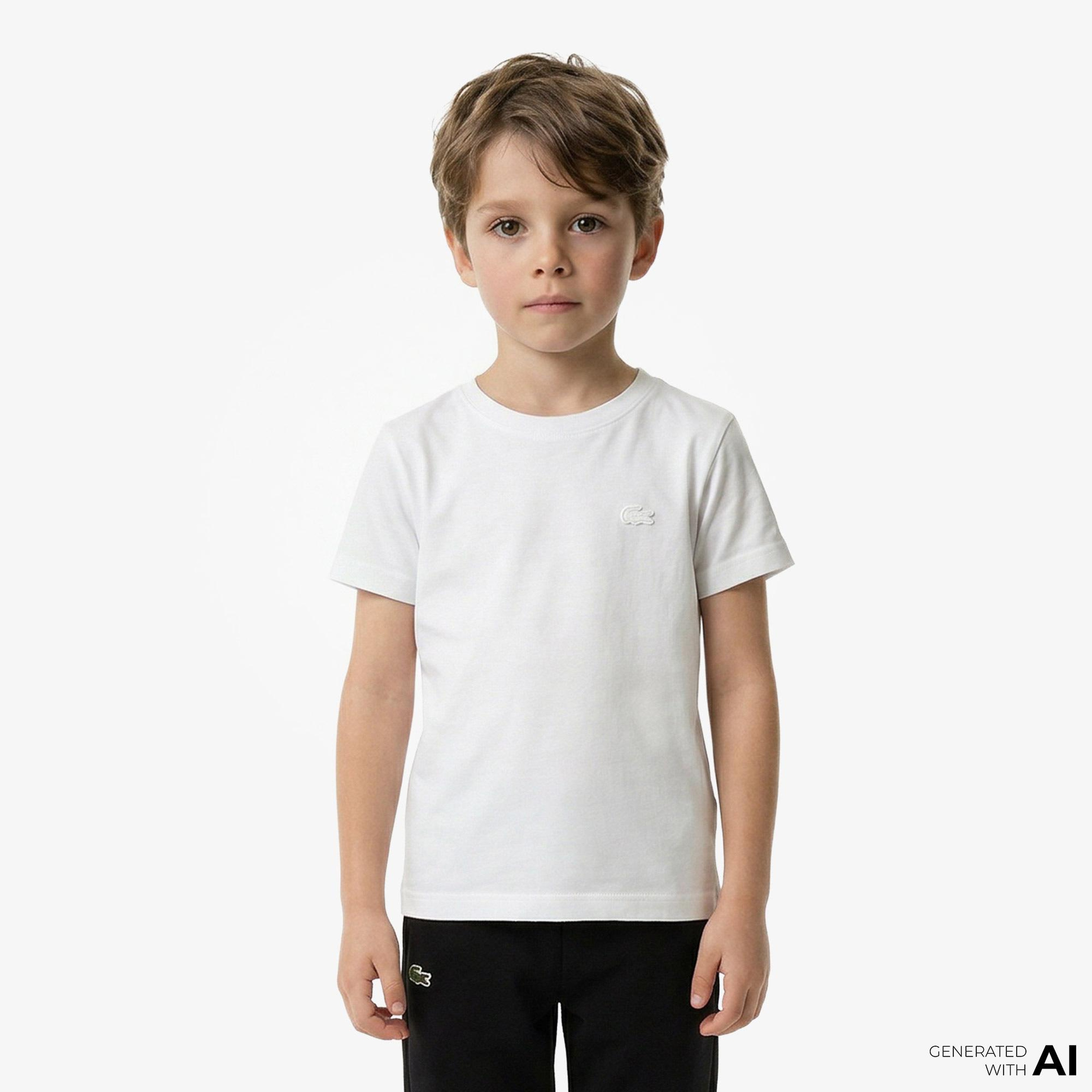 Lacoste Erkek Çocuk Beyaz T-shirt