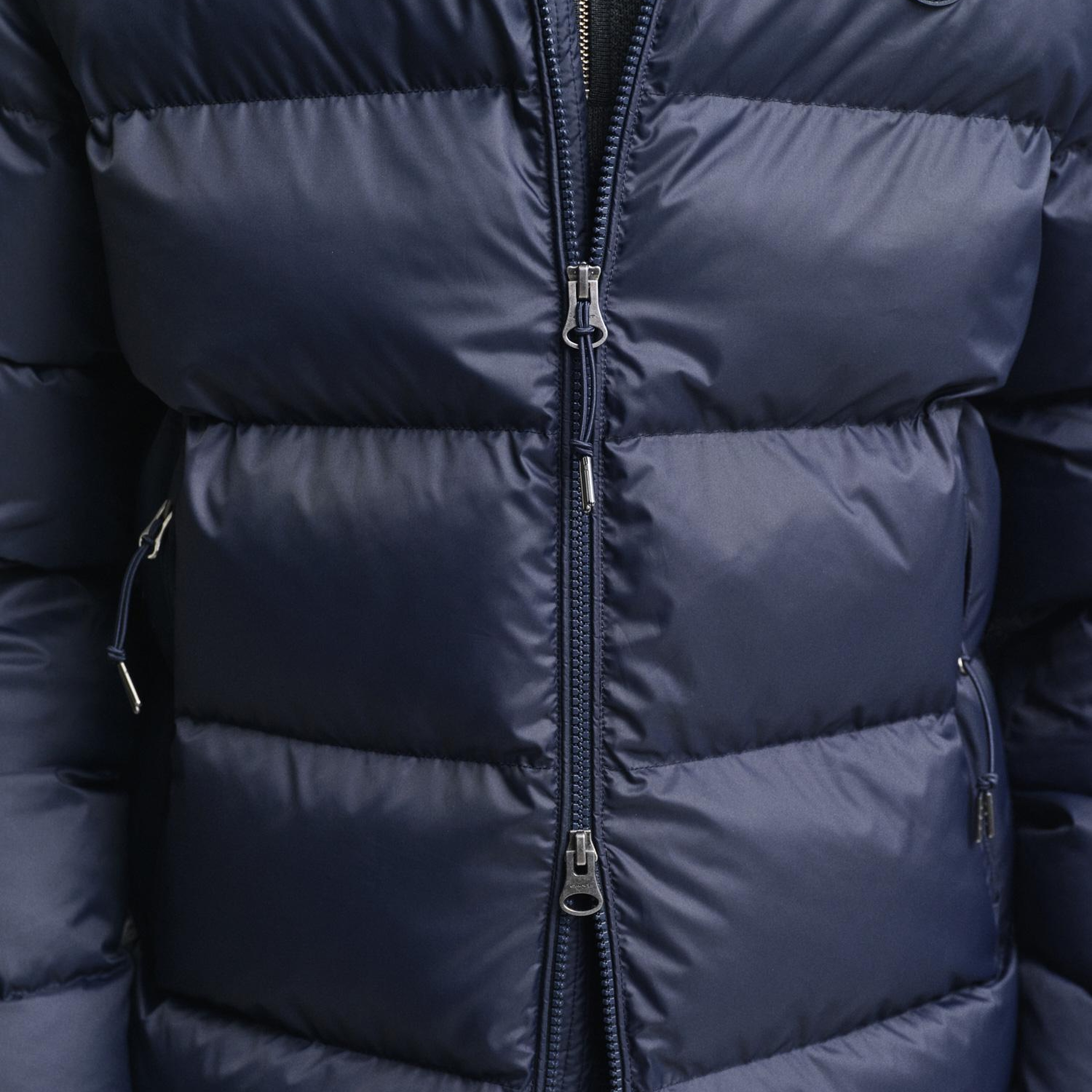 GANT Erkek Lacivert Kapüşonlu Mont