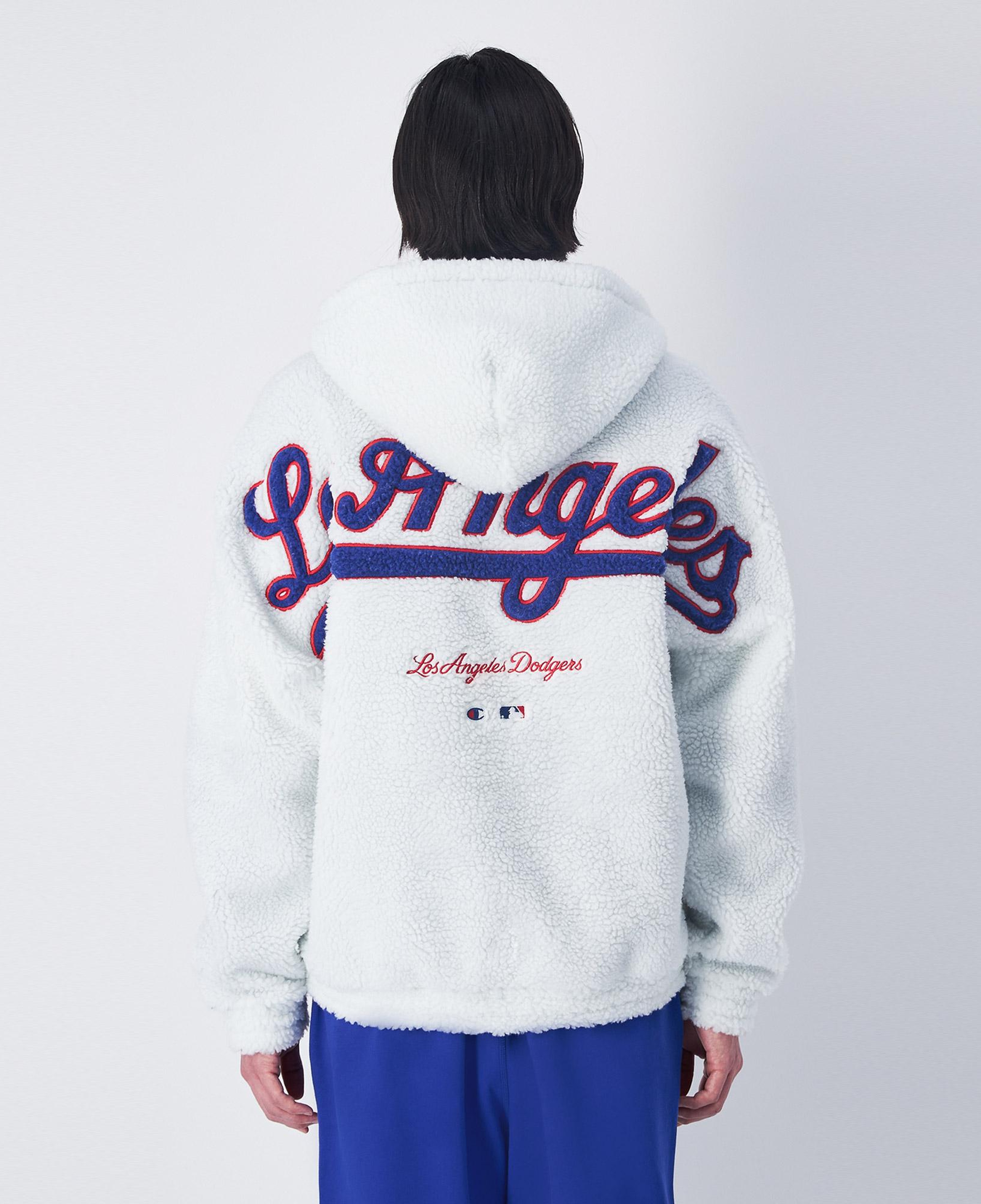 Champion Hooded Half Zip Erkek Beyaz Hoodie