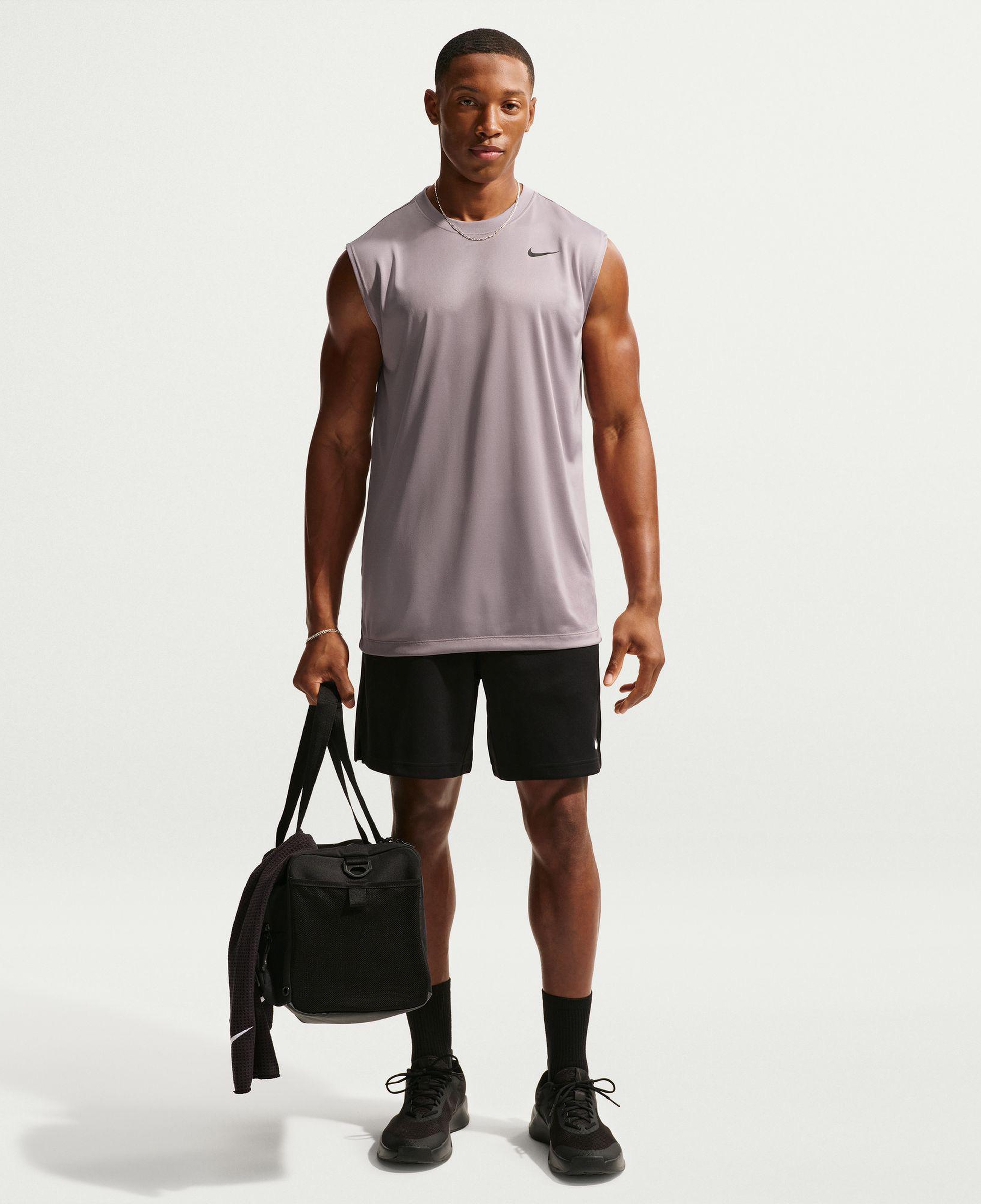 Nike Dri-Fit Legend Erkek Pembe Kolsuz T-Shirt