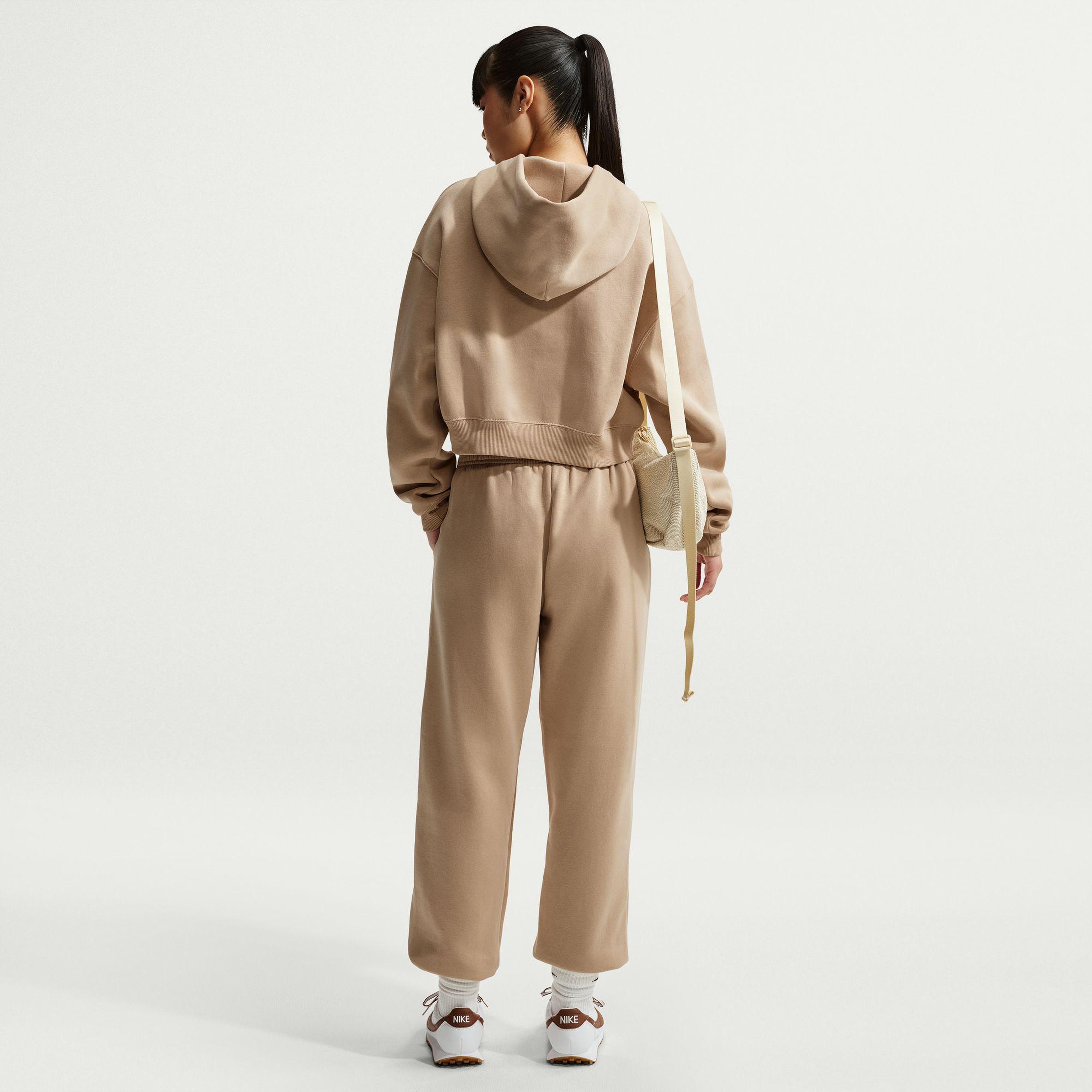 Nike Sportswear Phoenix Fleece High Rise Kadın Bej Eşofman Altı